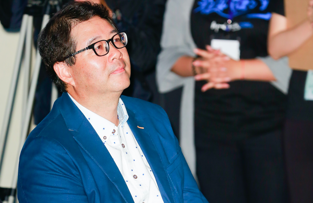 齊柏林8日舉行記者會，表示希望《看見台灣II》能讓全世界的人都看到。