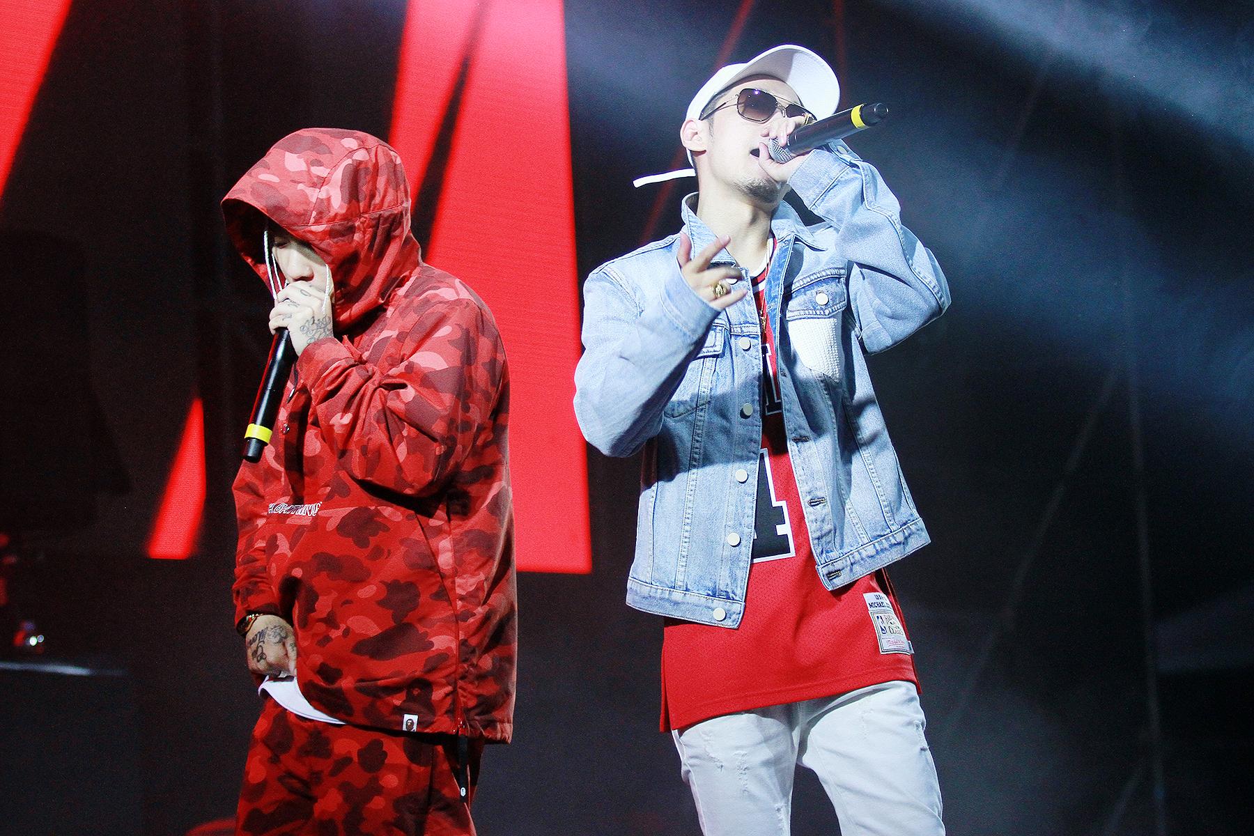 Dok2（左）和The Quiett帶來多首新歌表演，讓歌迷聽得超過癮。