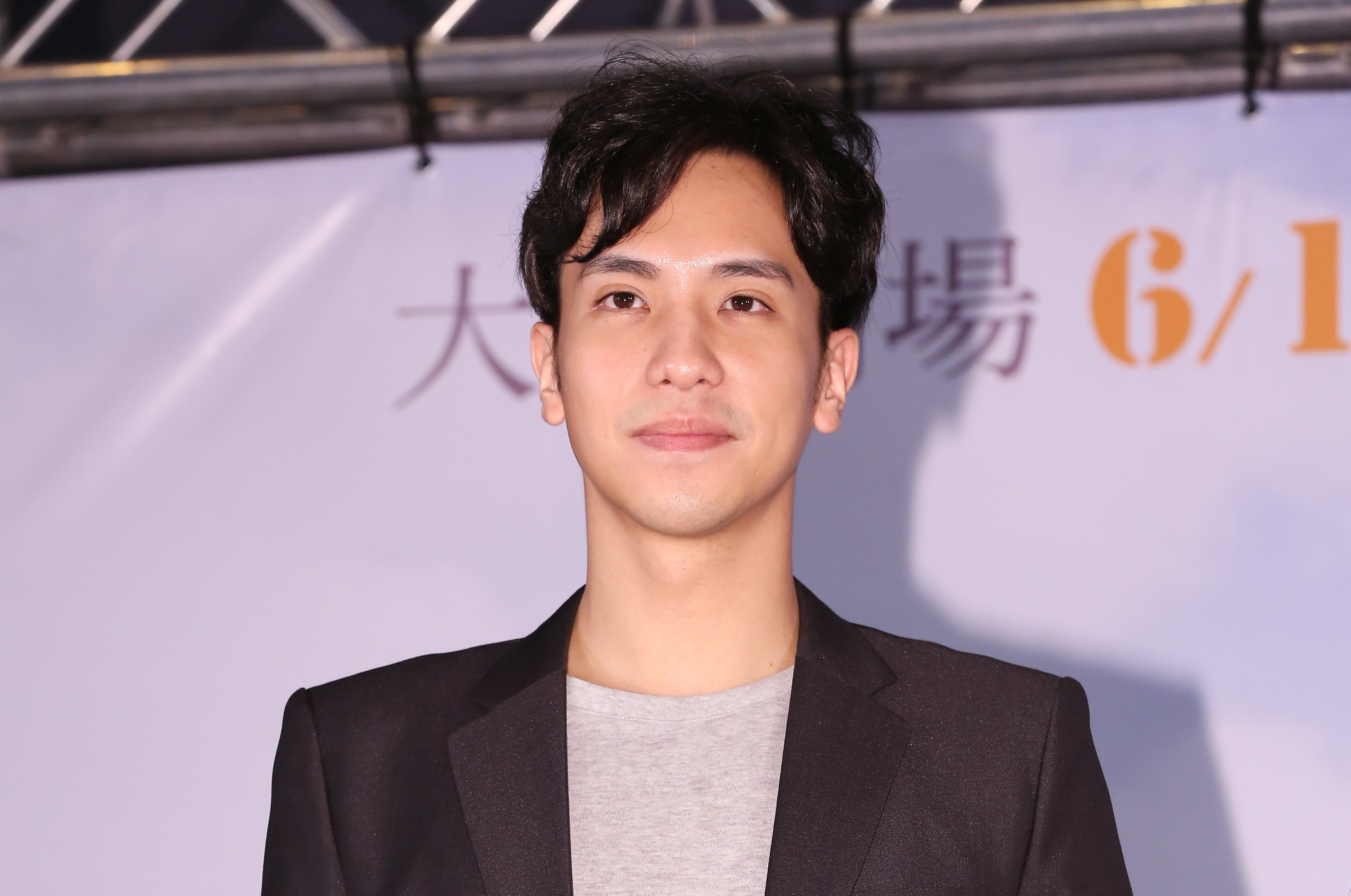 洪聆翔出席大愛劇場《車站人生》記者會。