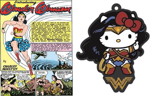 Hello Kitty為8月25日在日本上映的《神力女超人》宣傳。