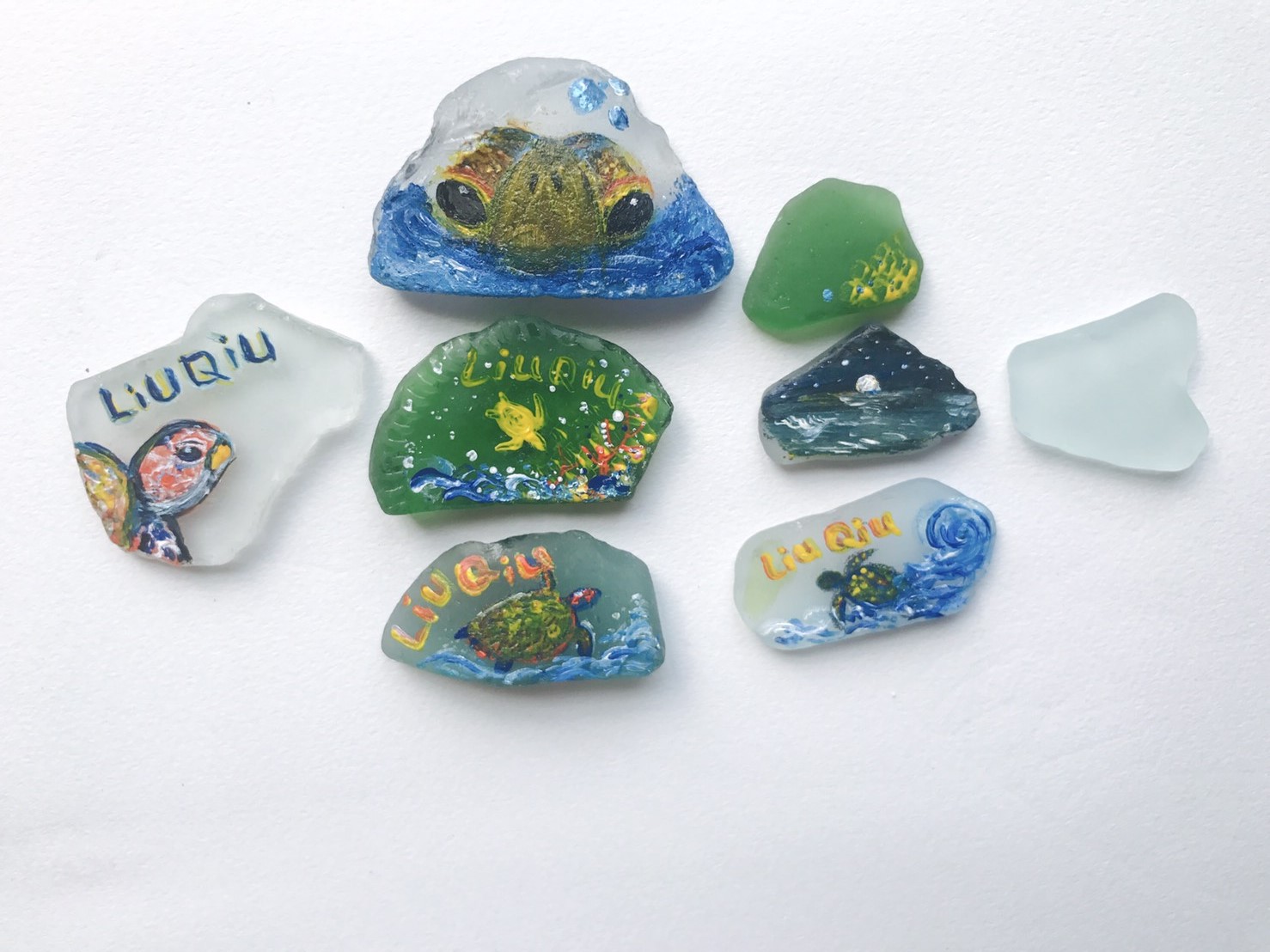 小琉球7月開始可以使用美麗的手繪「海灘貨幣」。