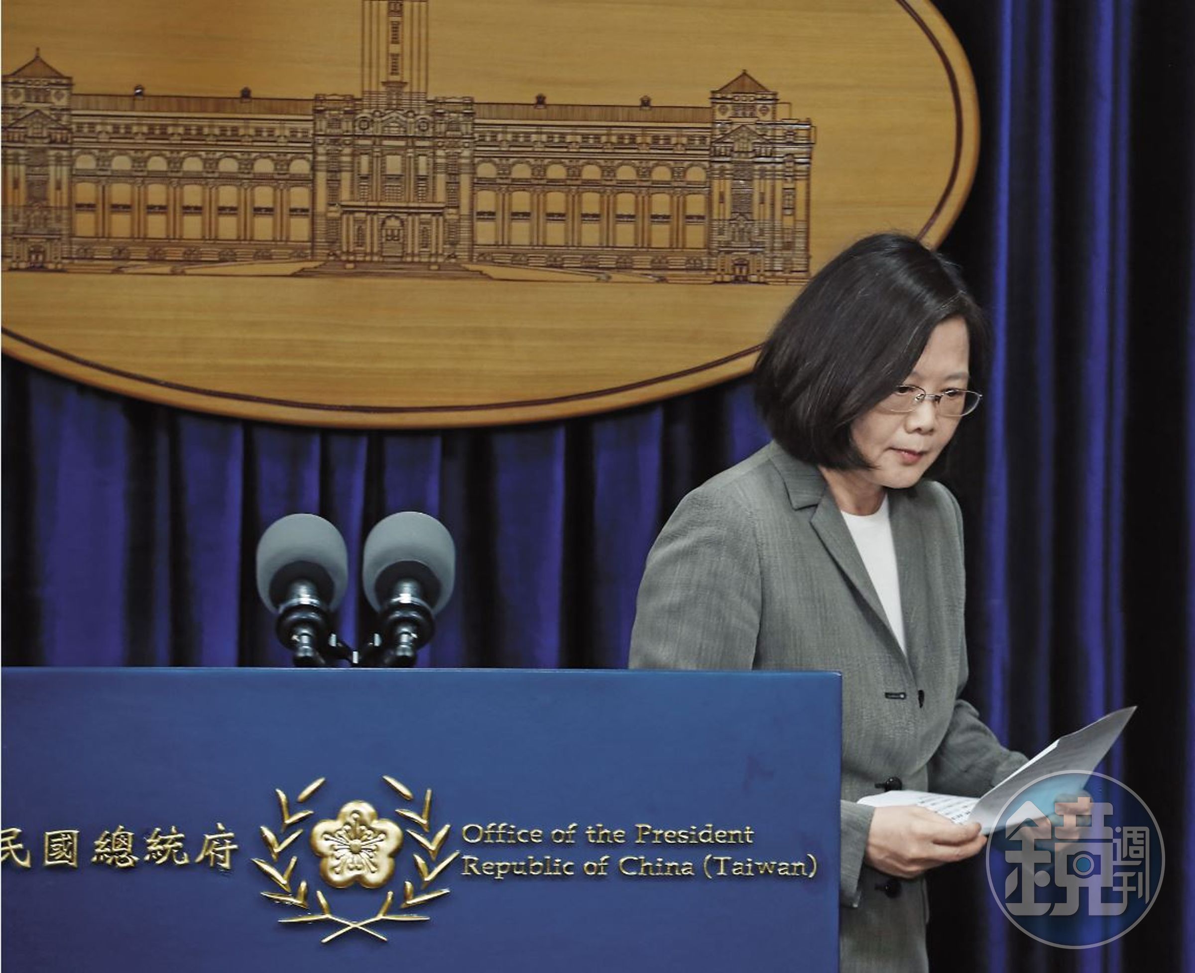 針對巴拿馬事件，總統蔡英文說﹕「台灣不會在威脅下妥協讓步，不會被輕易擊倒，會屹立不搖。」