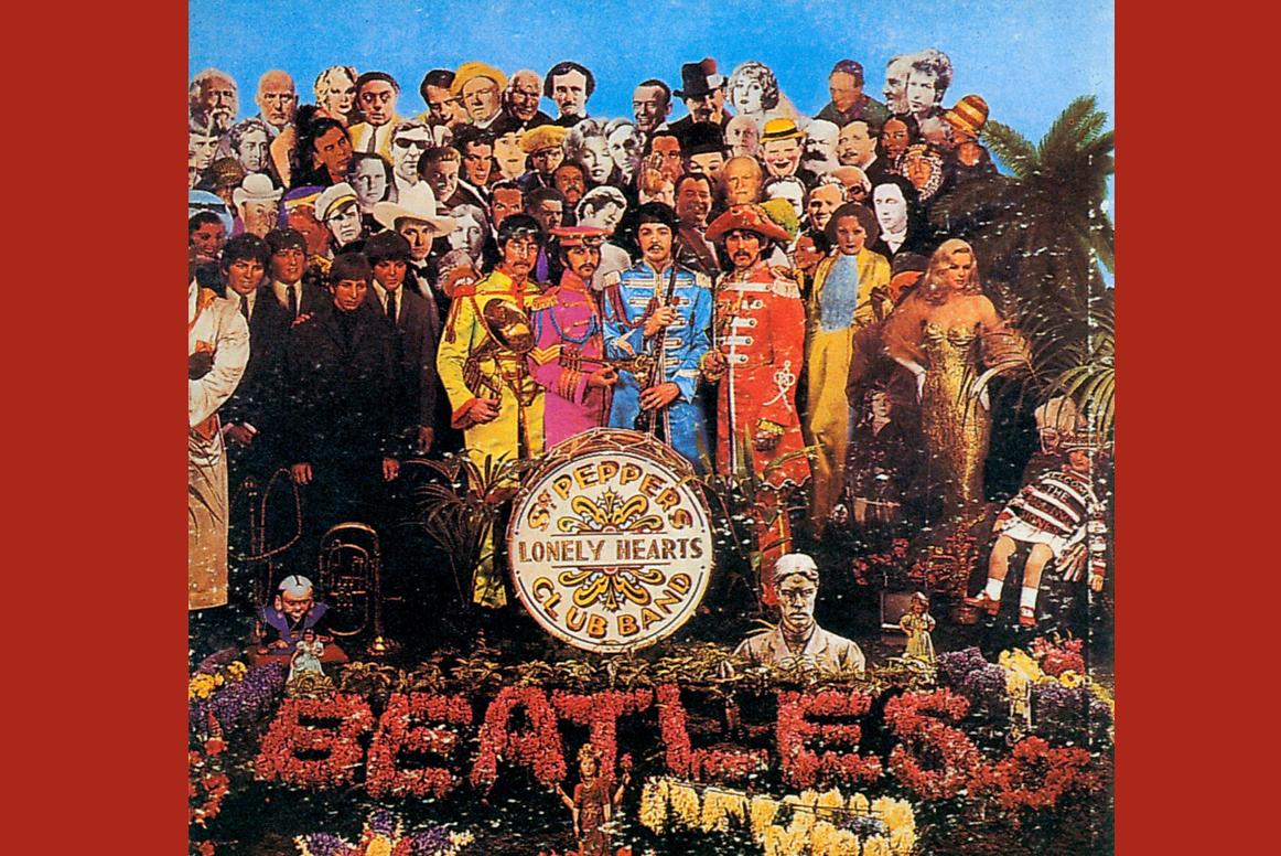 The Beatles《胡椒軍曹寂寞芳心俱樂部樂隊》封面。（東方IC）