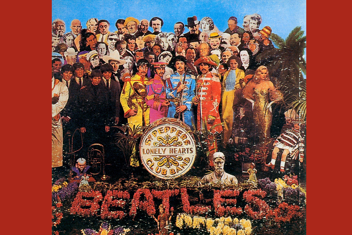 The Beatles《胡椒軍曹寂寞芳心俱樂部樂隊》封面。（東方IC）