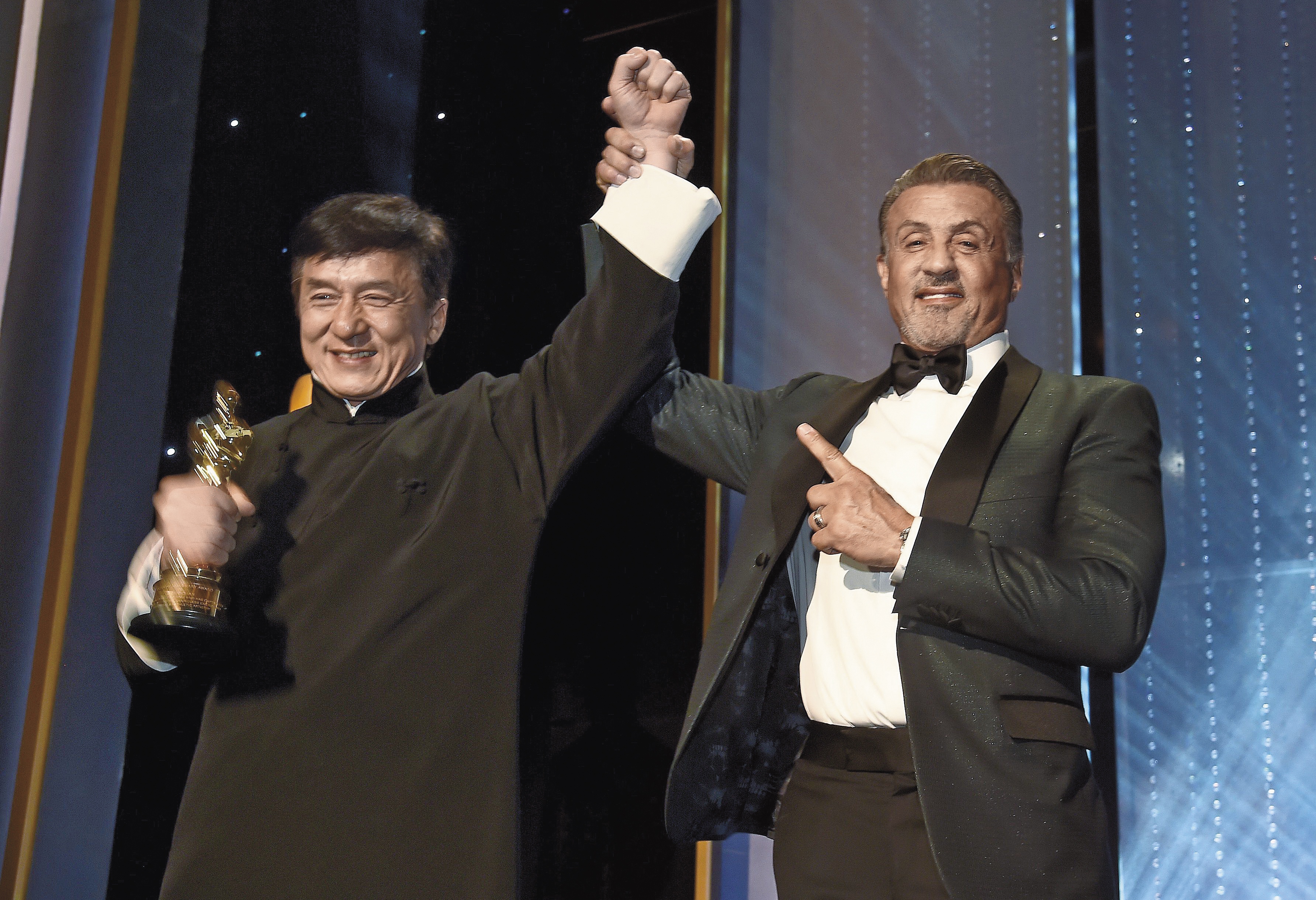 成龍為武術和電影貢獻一生心力，最近在成家班40周年活動上，還自掏腰包捐錢替武術工作人員投保。（蕭志傑攝）