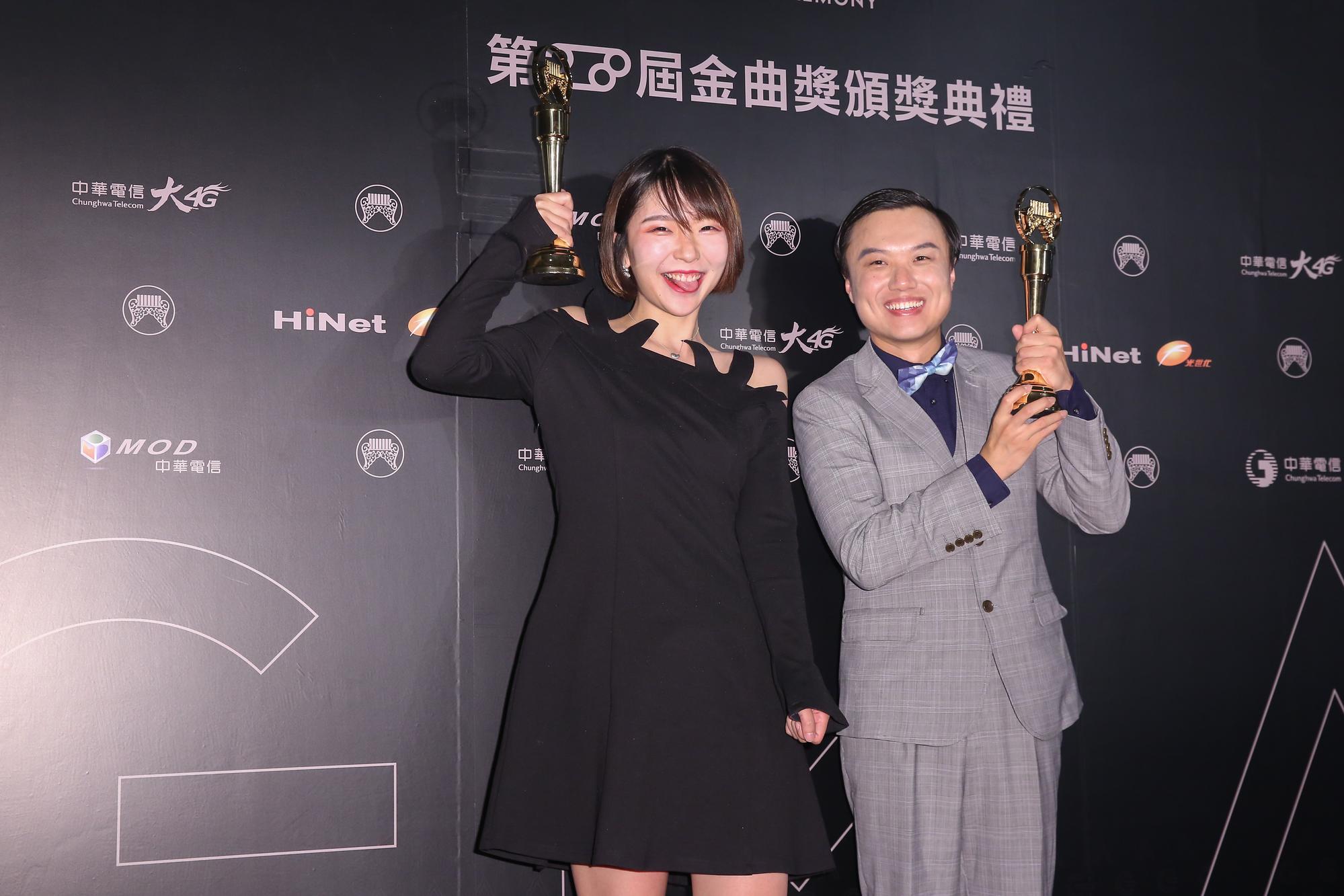 Mr.Miss勇奪最佳演唱組合獎,他們是來自於中國大陸的一組人聲爵士樂組合。