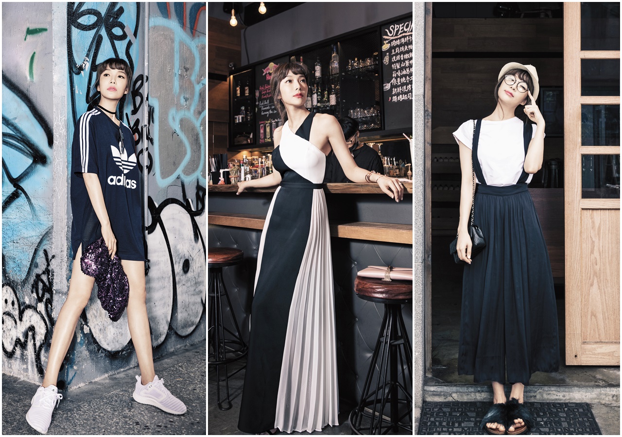 名模出身、走上演員之路的蔡淑臻，是天生的衣架子。