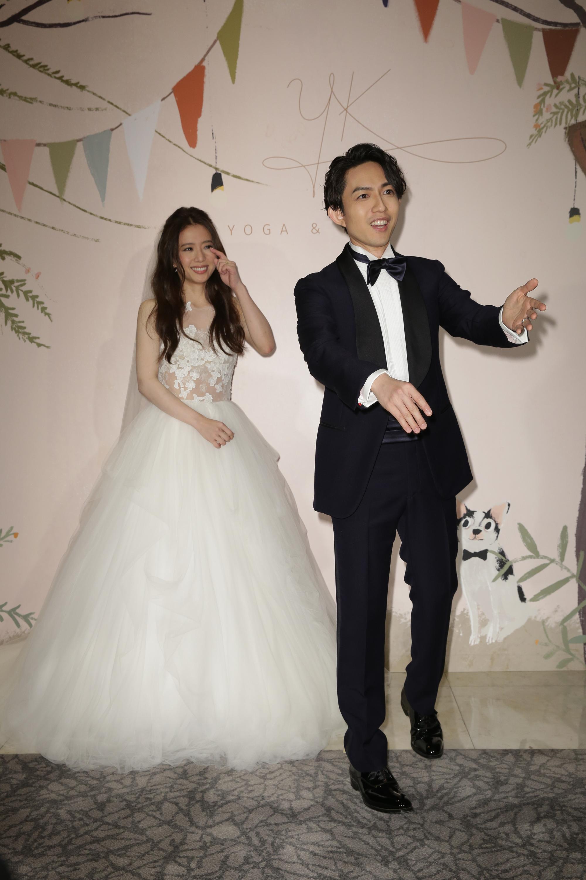 在日本舉行完婚禮,林宥嘉和丁文琪在台北辦婚宴。