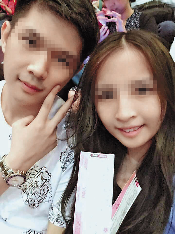 尹守騰(左)和黃婉茹(右)交往3年,尹男還拉女友加入運彩分析公司,最終共赴黃泉。(翻攝自黃婉茹臉書)