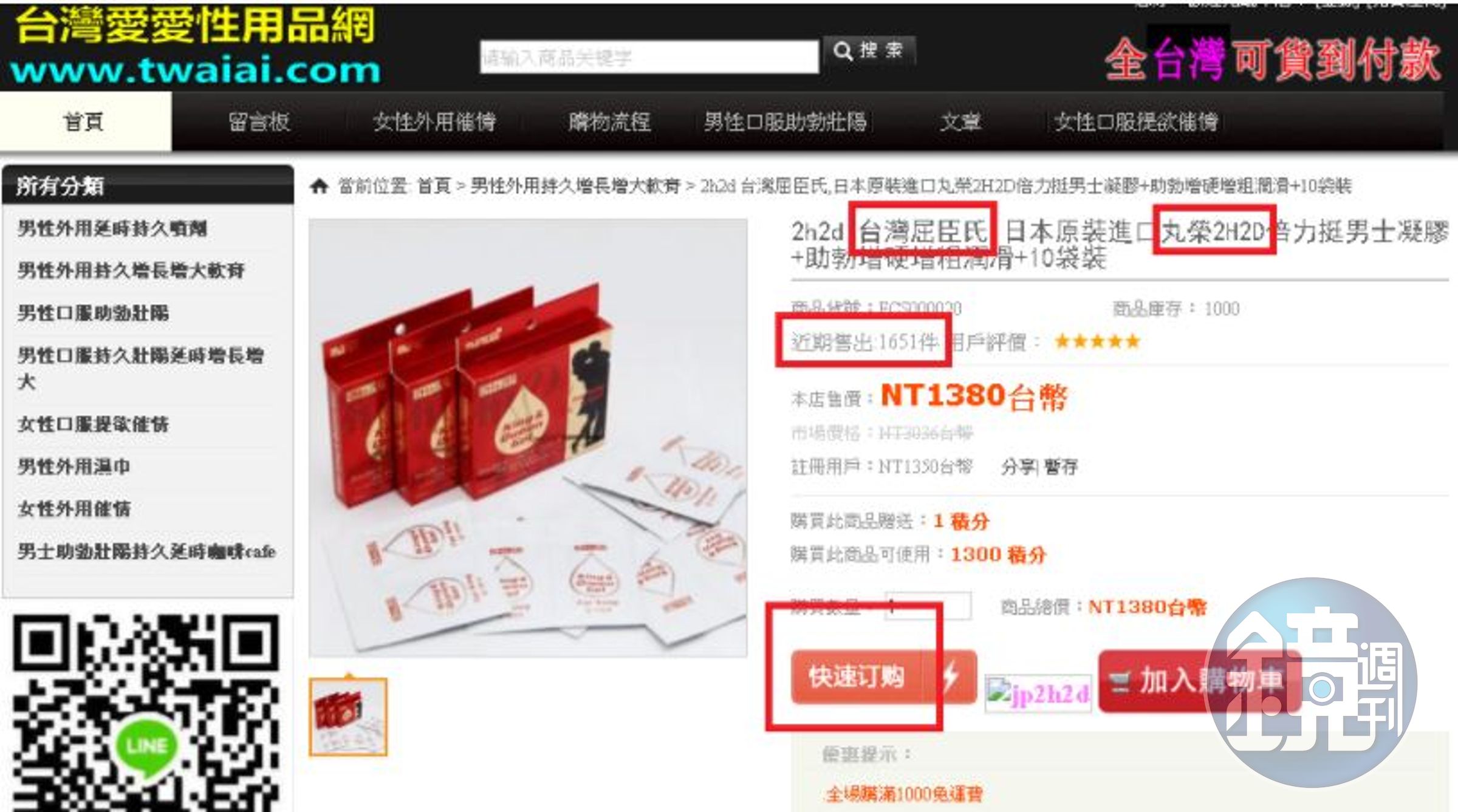 本刊接獲民眾爆料有網站銷售日本治早洩產品，產品的來源卻有問題。