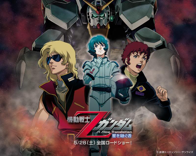 《機動戰士Z鋼彈》1985年開播，海報為20周年紀念動畫電影。