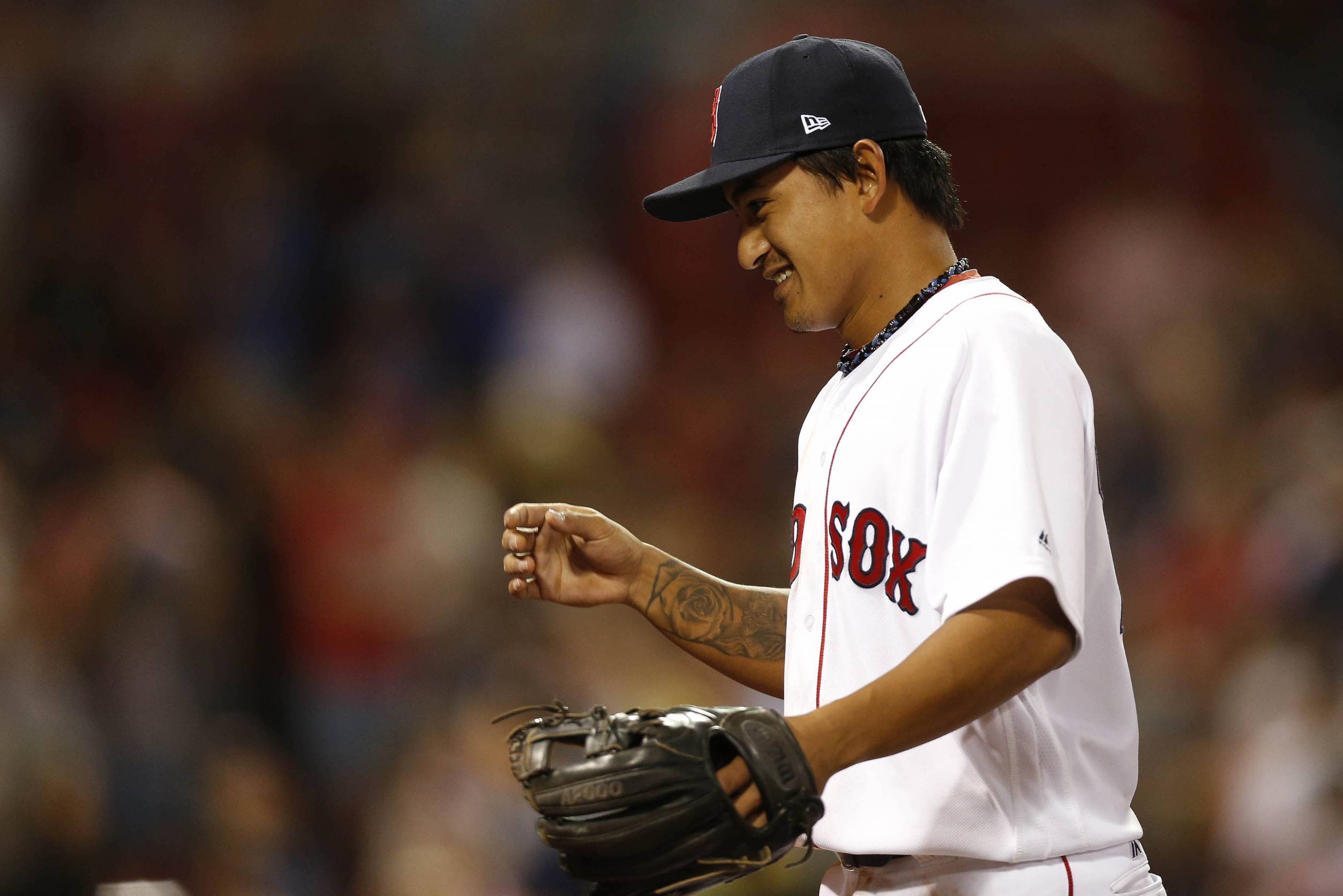 林子偉在大聯盟的三支安打，全都是打至少有點偏內角，及至少有點偏高的位置，而且都是速球。