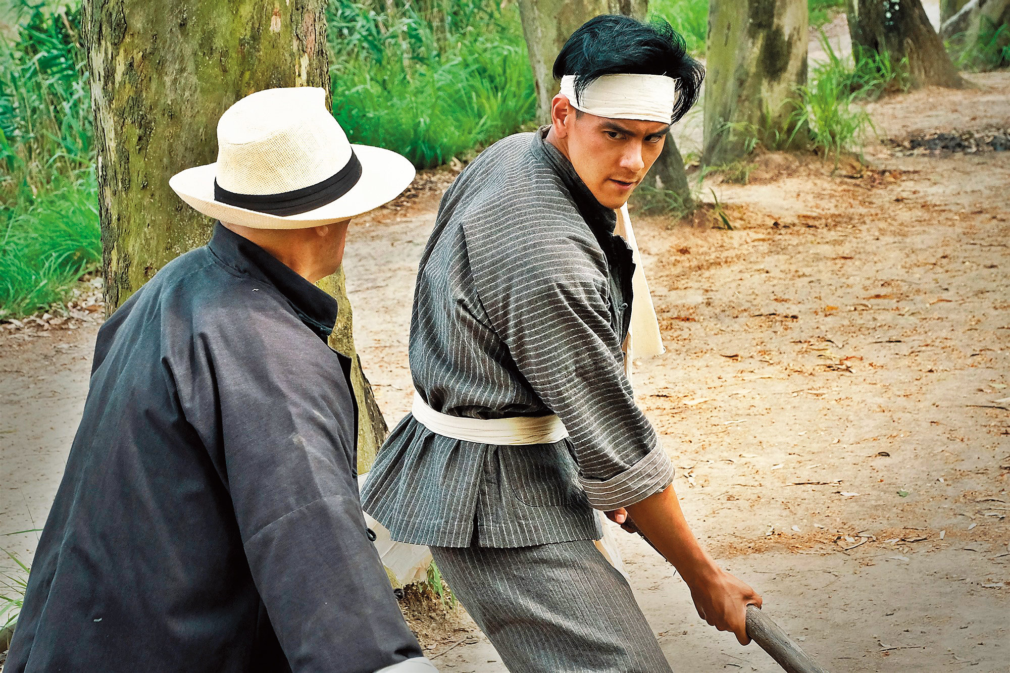 《明月幾時有》描述40年代香港游擊隊抗日故事，彭于晏飾演的神槍手功夫了得，營救不少港、九的文人，助他們撤離香港。（双喜提供）