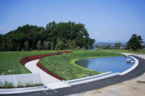 「風之丘 樹木葬墓地」全景。