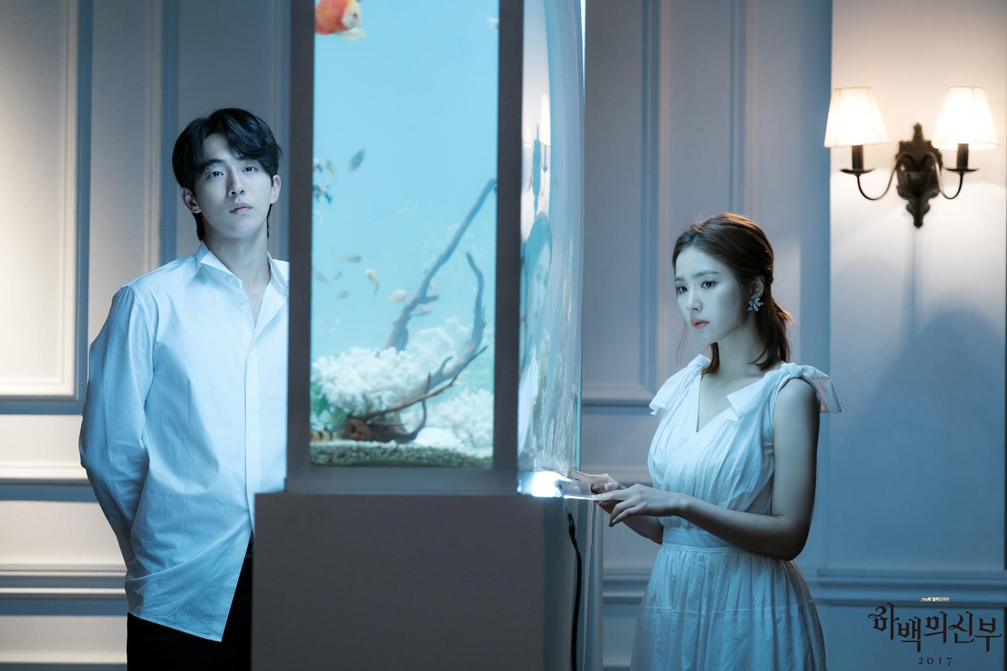 南柱赫（左）、申世景主演的《河伯的新娘》，被視為今年顏值最高的韓劇。