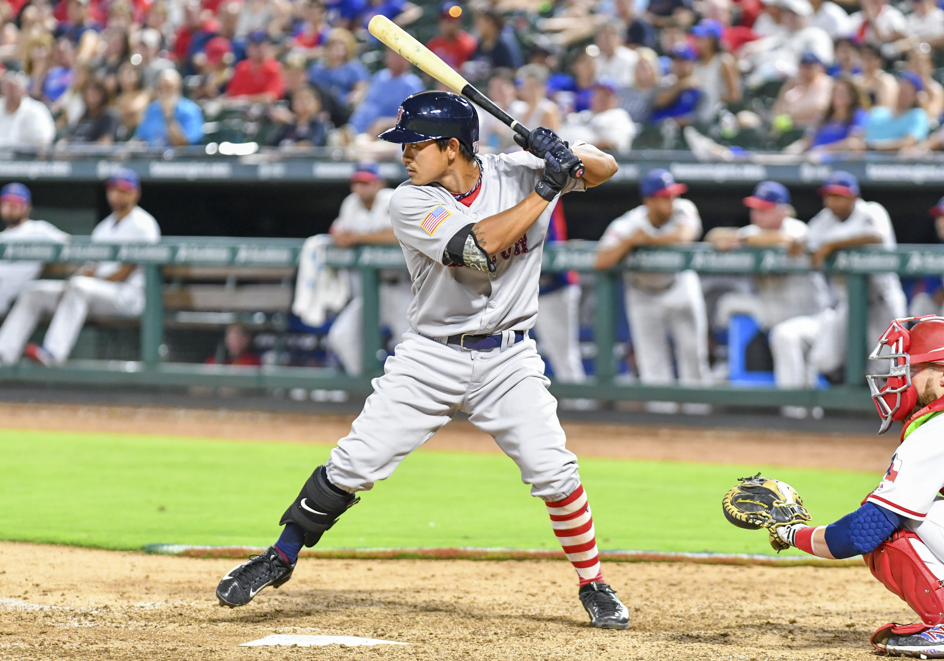 林子偉大聯盟生涯的第一分打點出爐！跟達比修的第一回合對決，也占了上風。