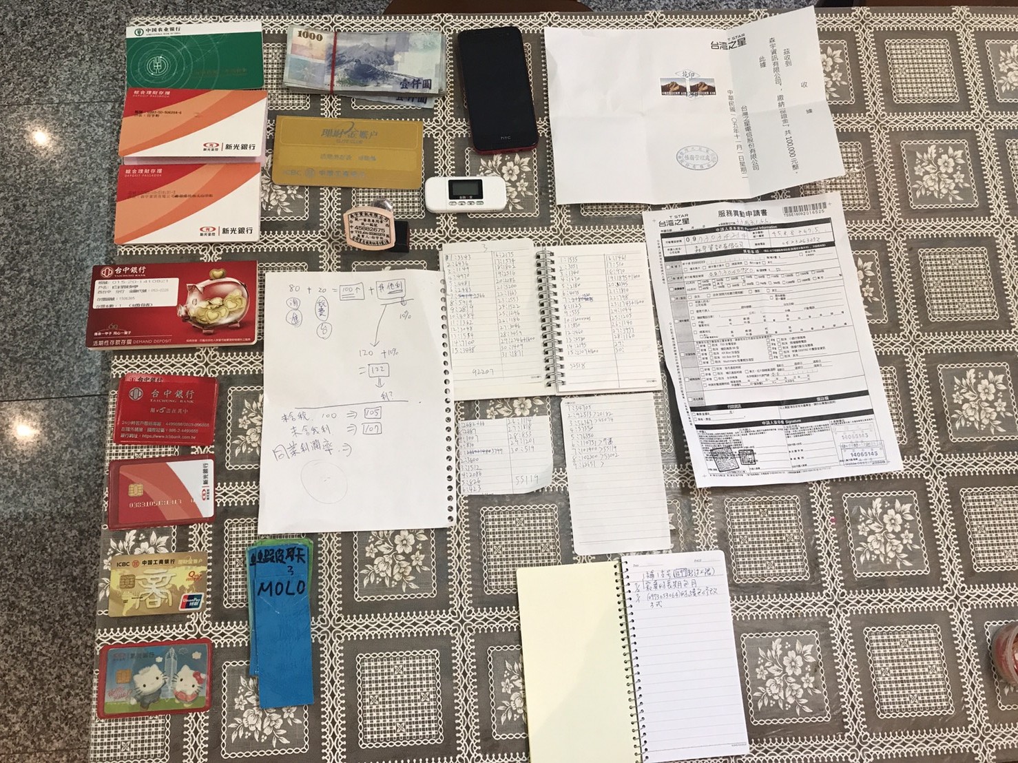 嫌犯等人不僅經營假網拍，還利用分期解除設定的方式，再詐騙被害人。