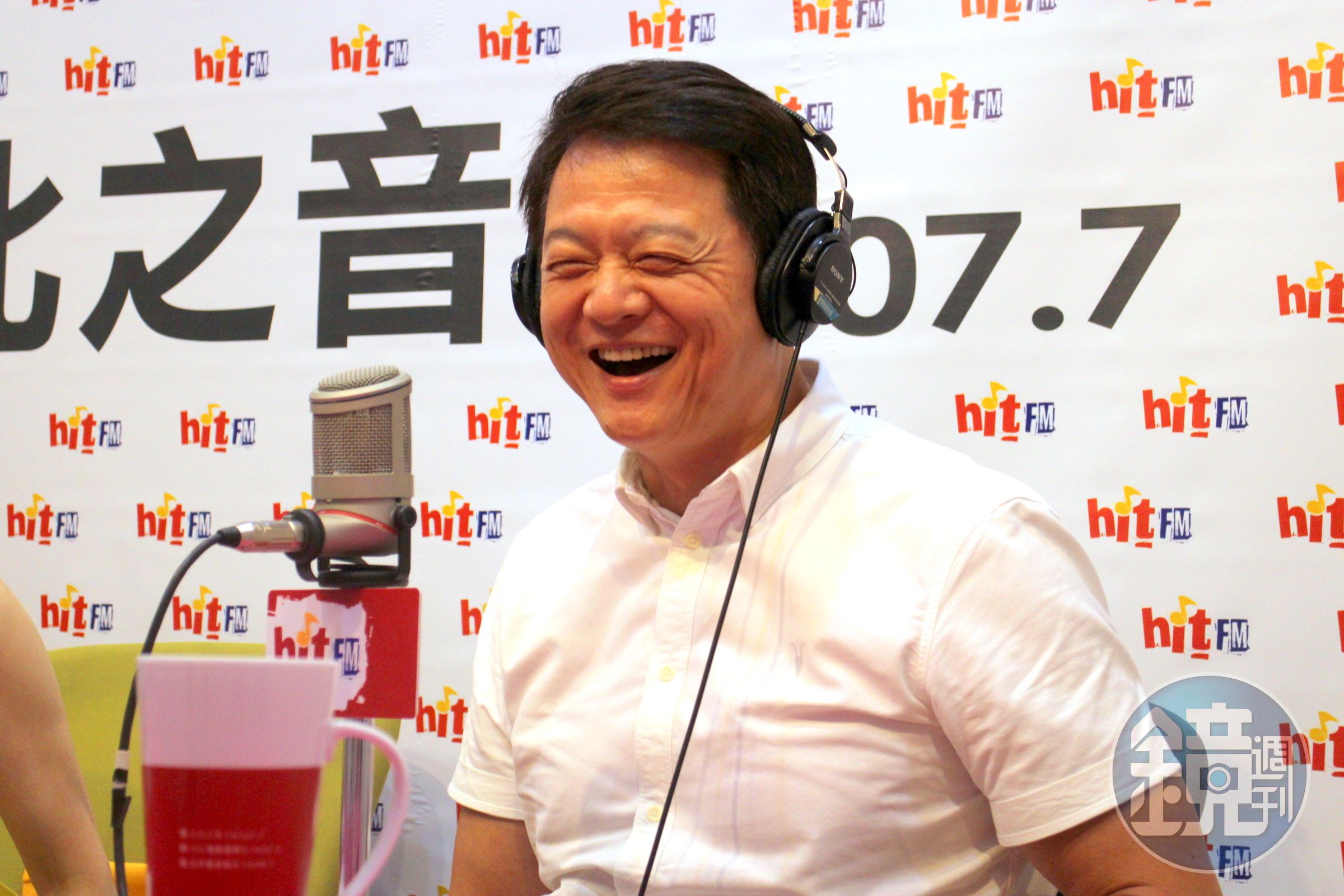 前台北縣長周錫瑋被問及是否參選新北市長，周錫瑋說，人生有很多條路可以走，這是可能會走的路。（圖／「Hit Fm《蔻蔻早餐》製作單位提供」）