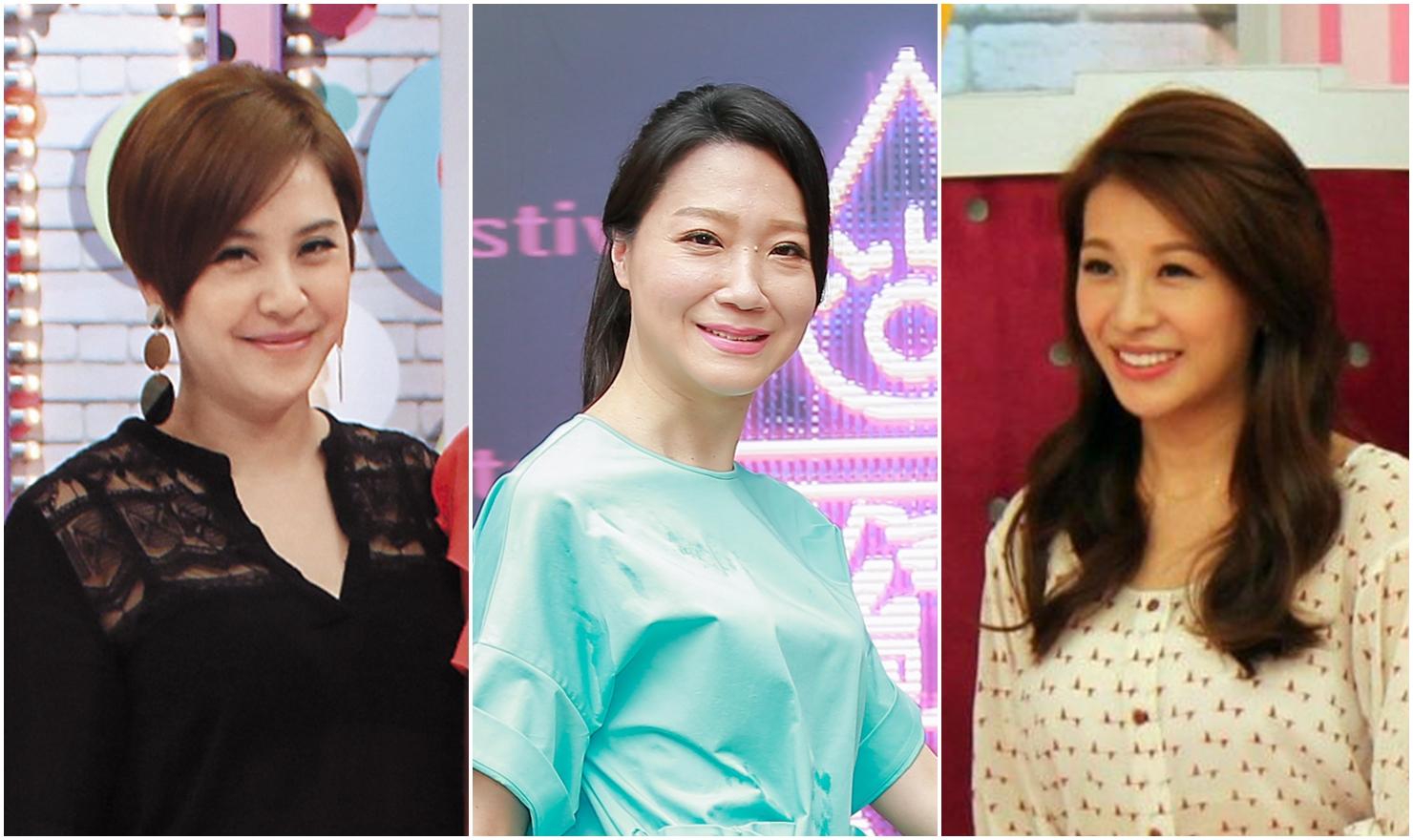 已為人母的黃小柔（左）、家庭環境優渥的曲家瑞（中）和女星艾莉絲（右），都曾被父母爆罵。