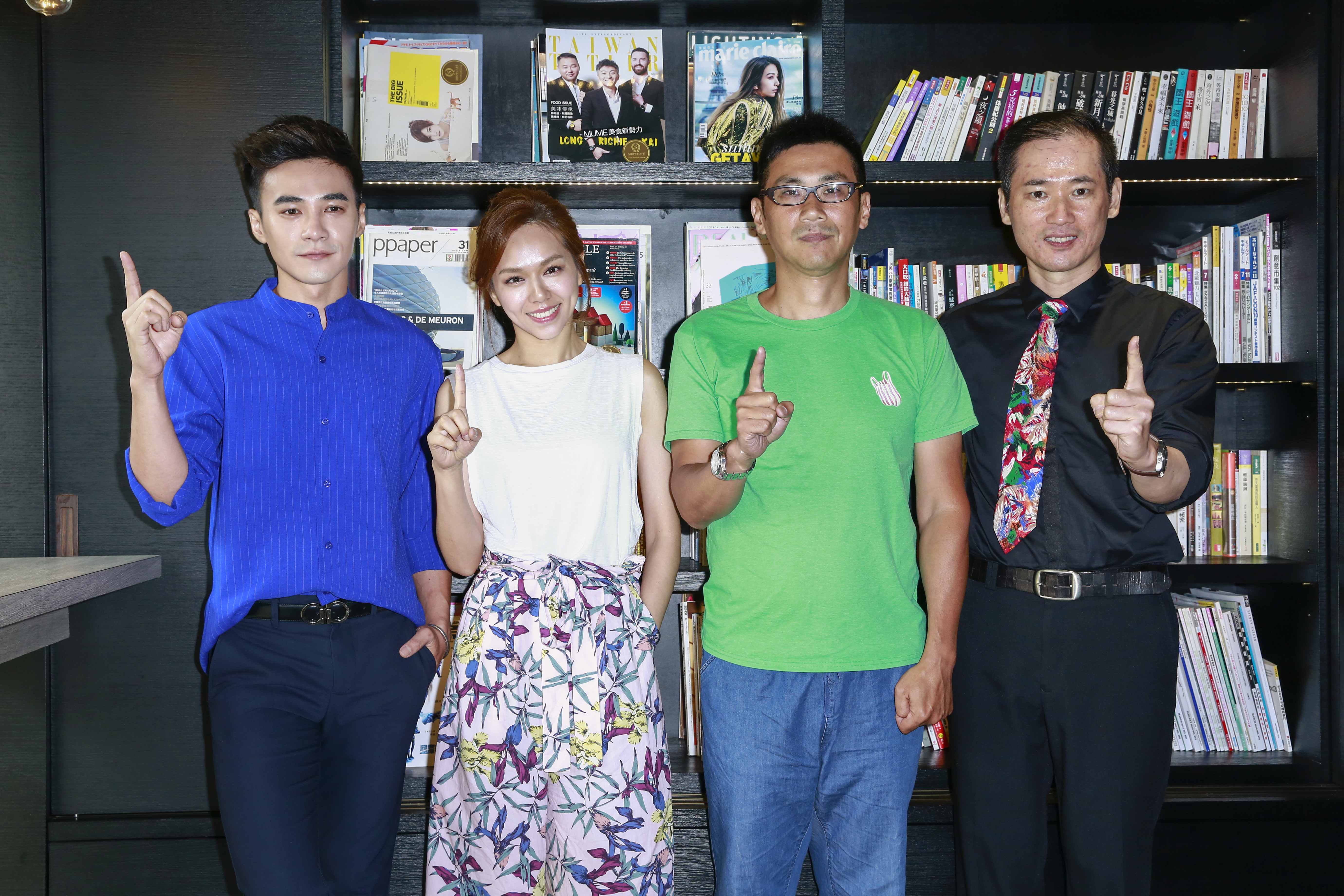 是元介、夏于喬、導演陳大璞及「小應」應蔚民13日出席試片活動。