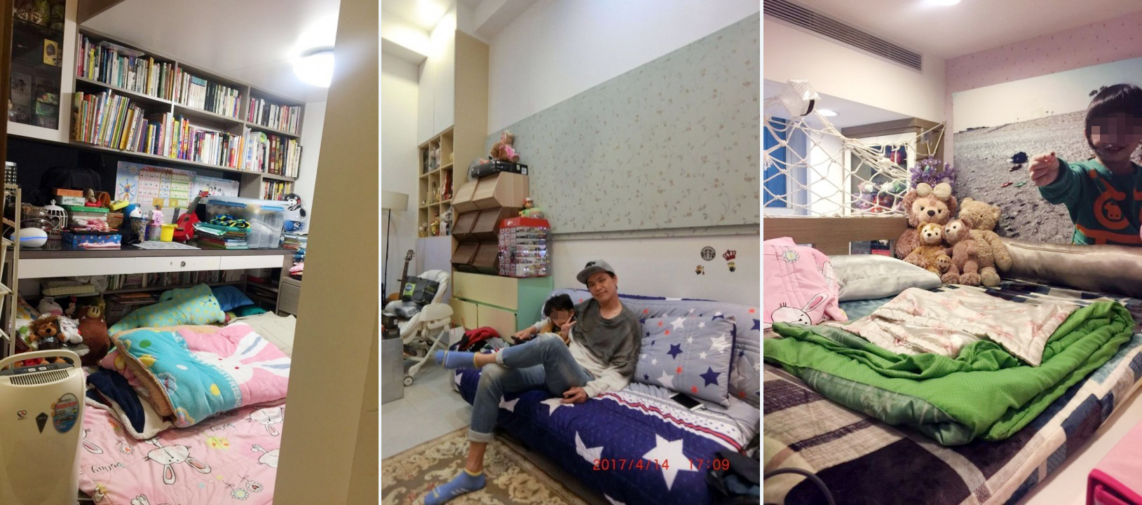 黃鐙輝在裝潢時，特別重視小孩房間規劃與收納設計。