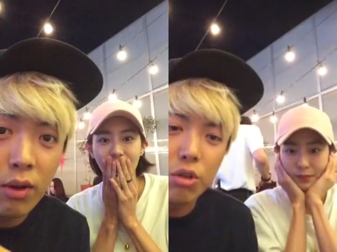 Uie和康男透過《叢林的法則》出國探險時來電。（網路圖片）