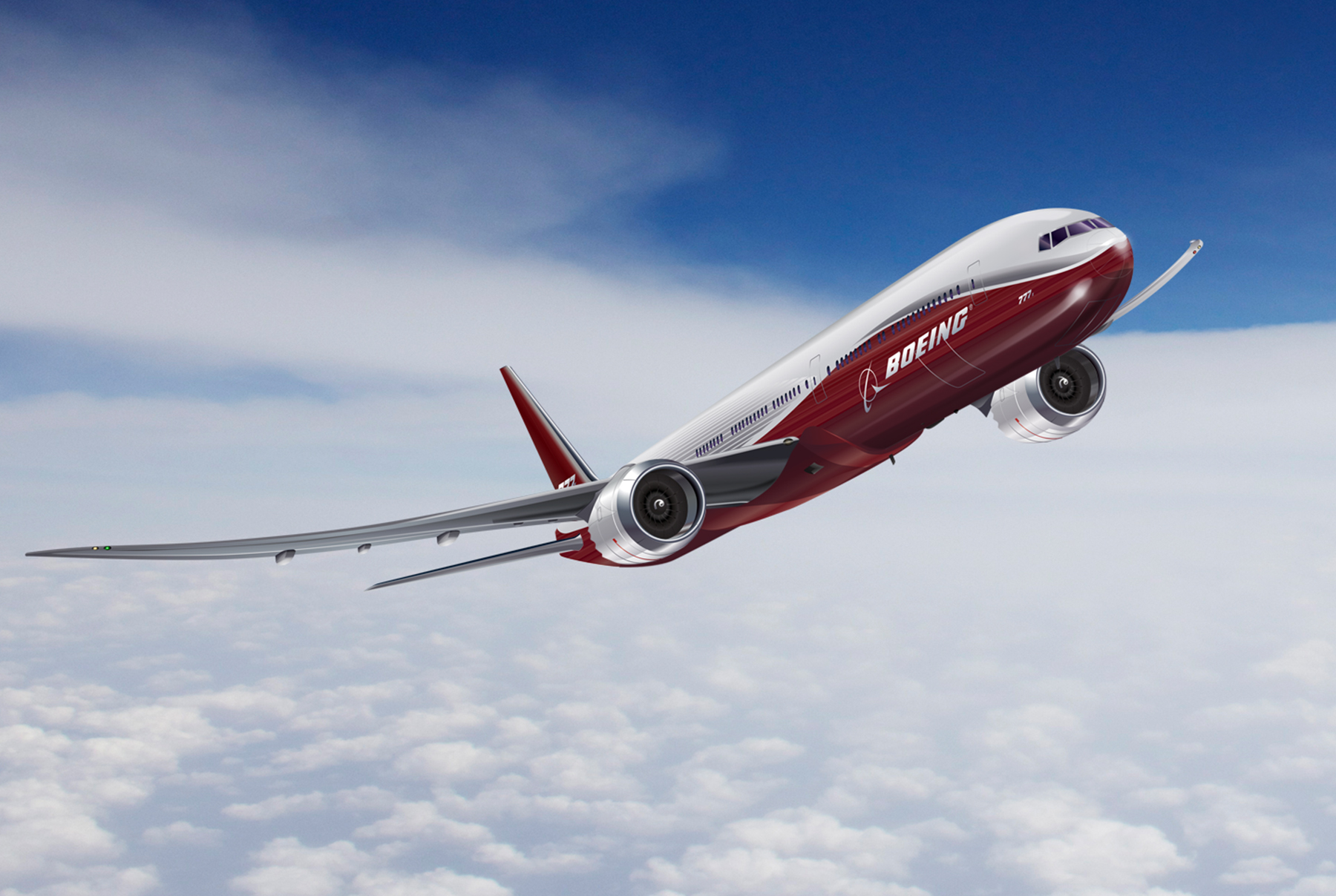張國煒若決定採購波音777X客機,將會直接執飛此機型,再圓暫時中斷的飛行職志。(翻攝波音官網)