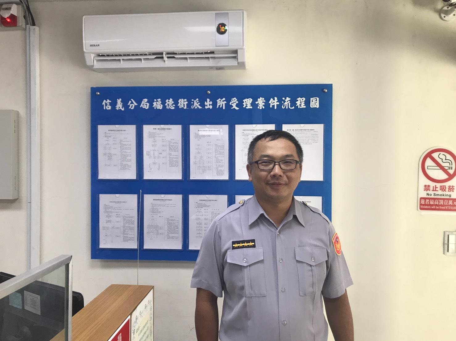 破案的陳員在派出所有「竊盜案終結者」之稱，他靠著毅力揪出已經入監服刑的林嫌。
