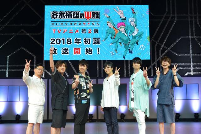 活動的現場照片，從左至右分別是岩田光央、日野聰、小野大輔、神谷浩史、島崎信長、花江夏樹。（圖／natalie）