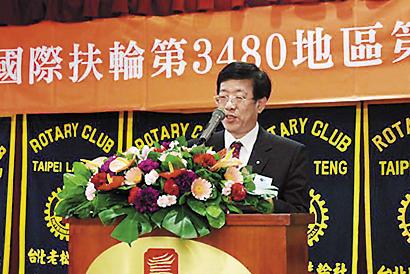 中影會計師林寬照在特偵組應訊時,透露中影以公告現值進行資產重估,嚴重低估中影淨值。(翻攝台北雙園扶輪社)