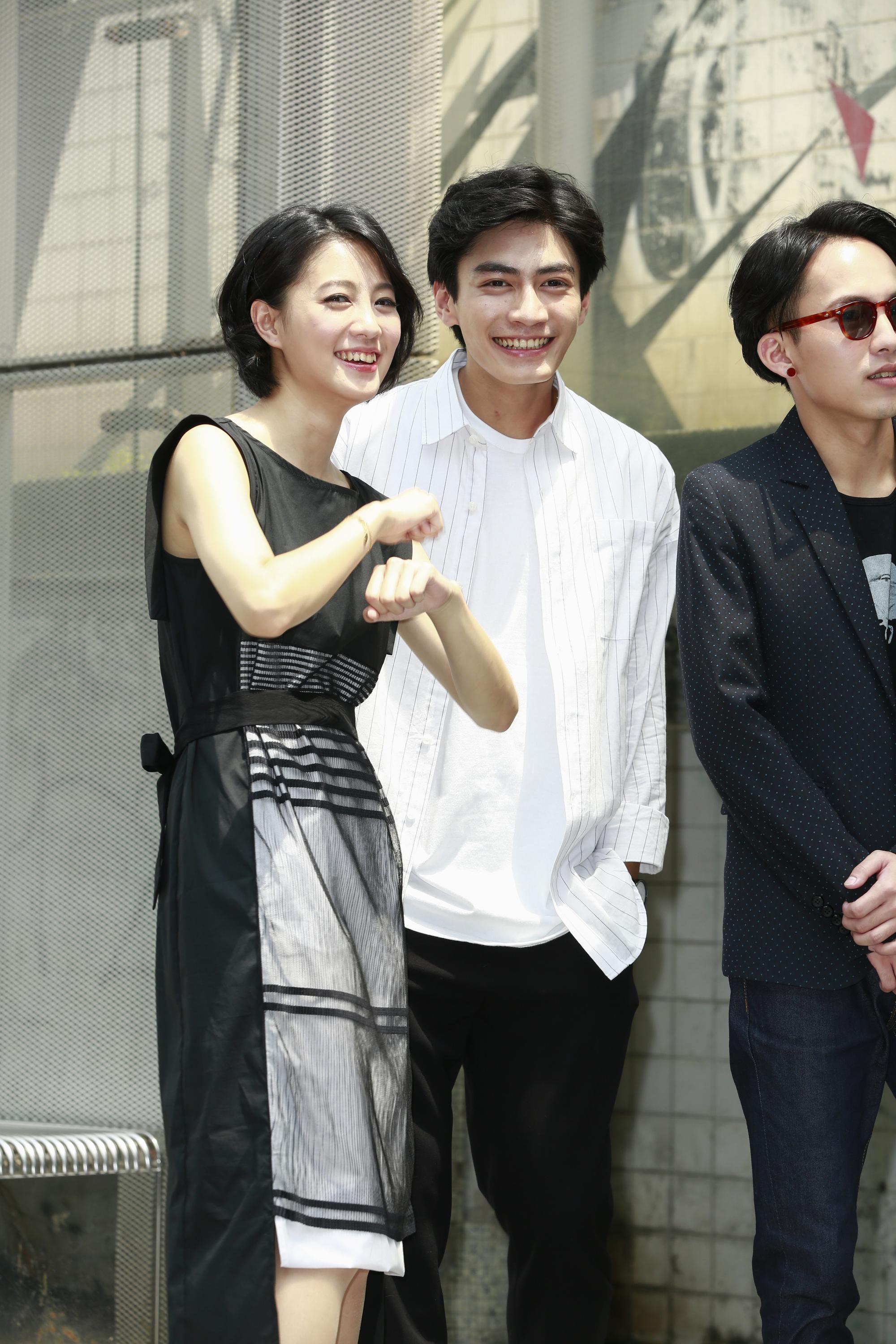 導演鄭有傑大膽啟用新人宋柏緯（中）擔綱男主角，坦言對其一見鍾情。