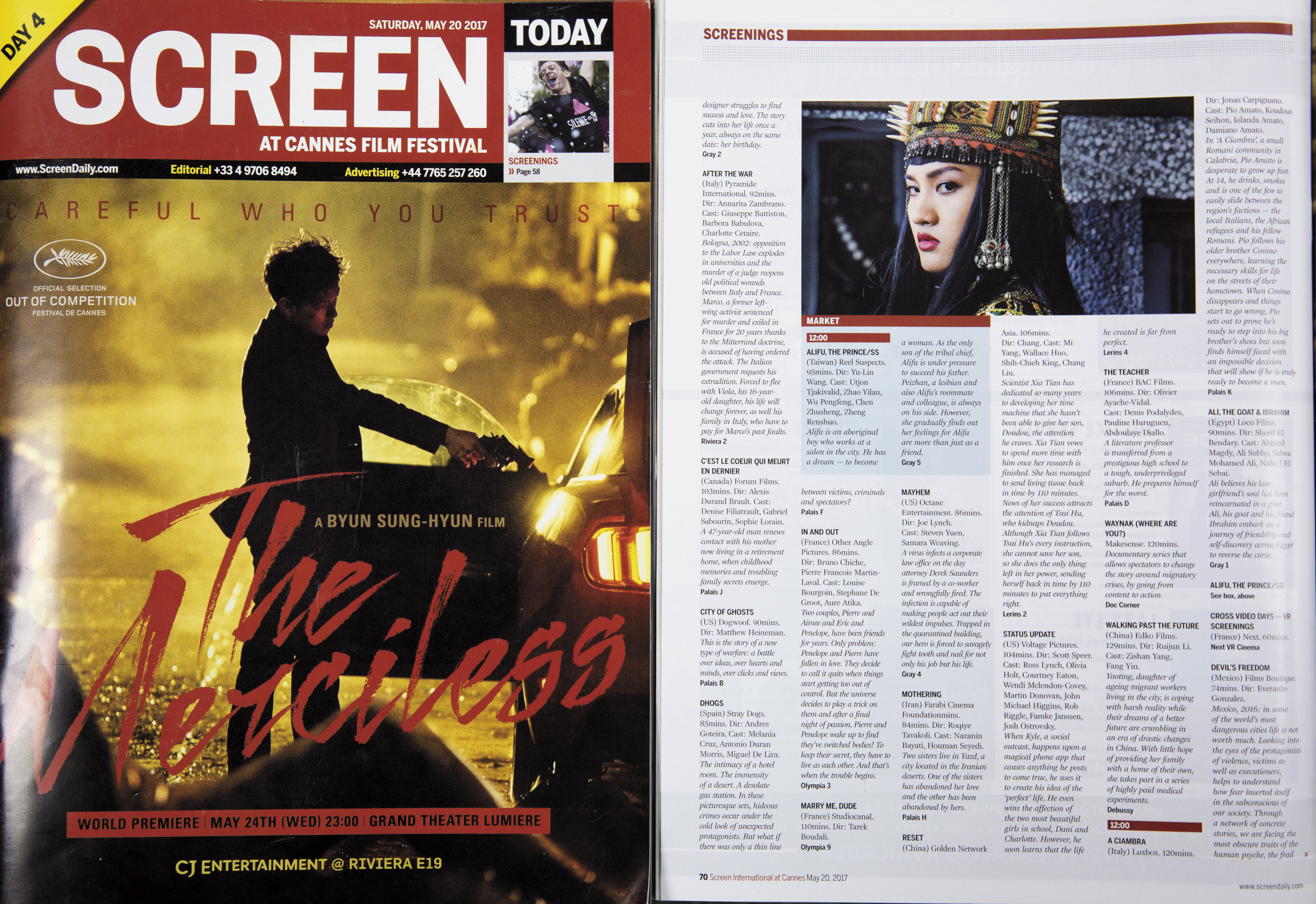 《阿莉芙》還未上映，已透過法商登上英國《Screen》電影雜誌介紹。