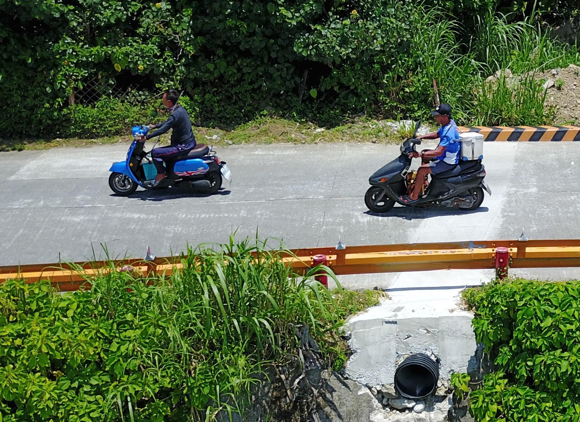 護蟹廊道(圖右下方圓孔處)懸空地面數公尺，倘若陸蟹行走，恐將面臨摔死命運。