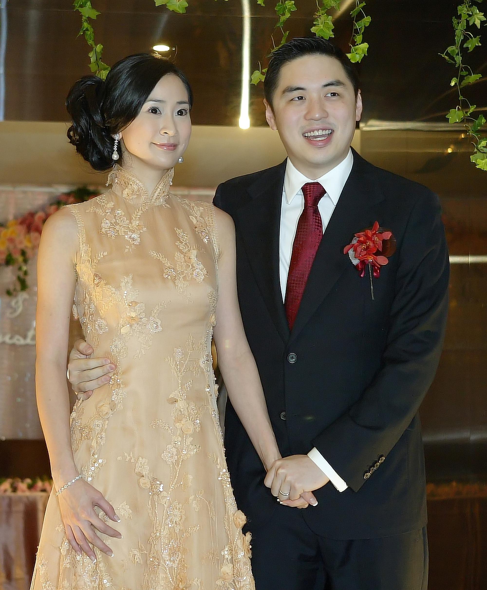 2010年,王泉仁與過去同在美國學校就讀的首都客運千金李晶晶結婚。(東方IC)