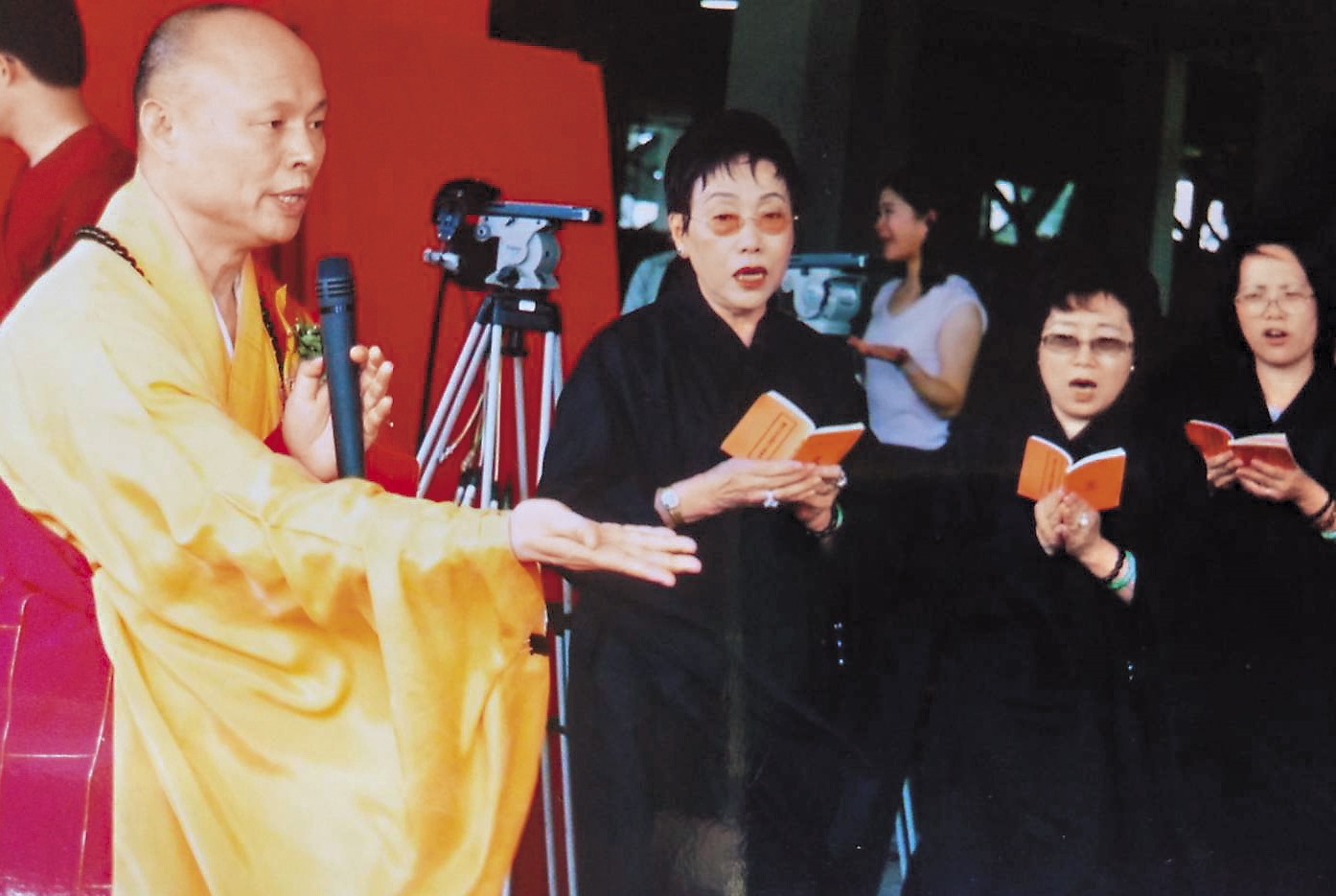 黃杏中2015年辭世，告別式十分隆重。（周嘉華攝影）