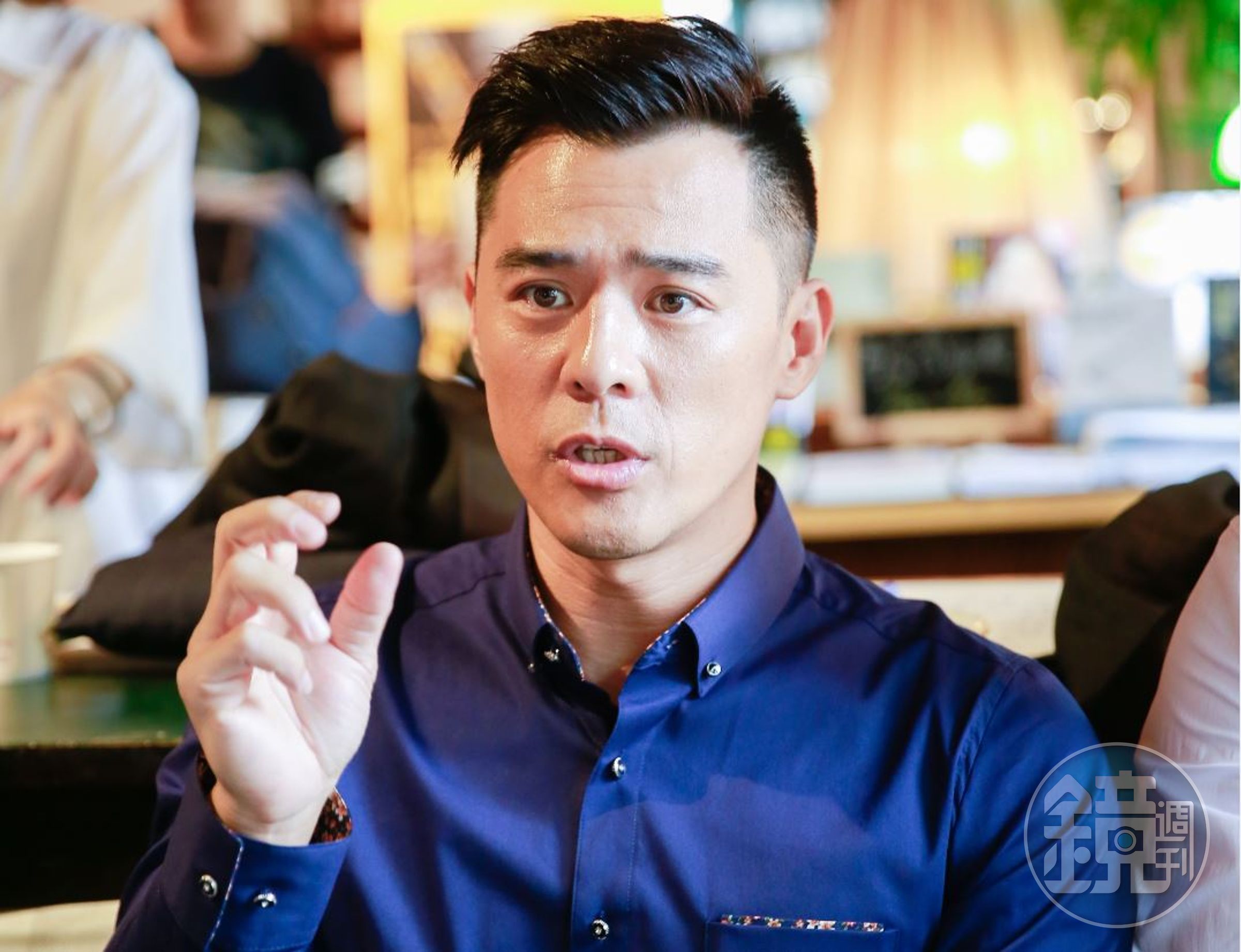 竇智孔1日出席舞台劇《莊子兵法》開演記者會，戲外猛聊爸爸經，讓整場平訪都瀰漫著溫馨氛圍。