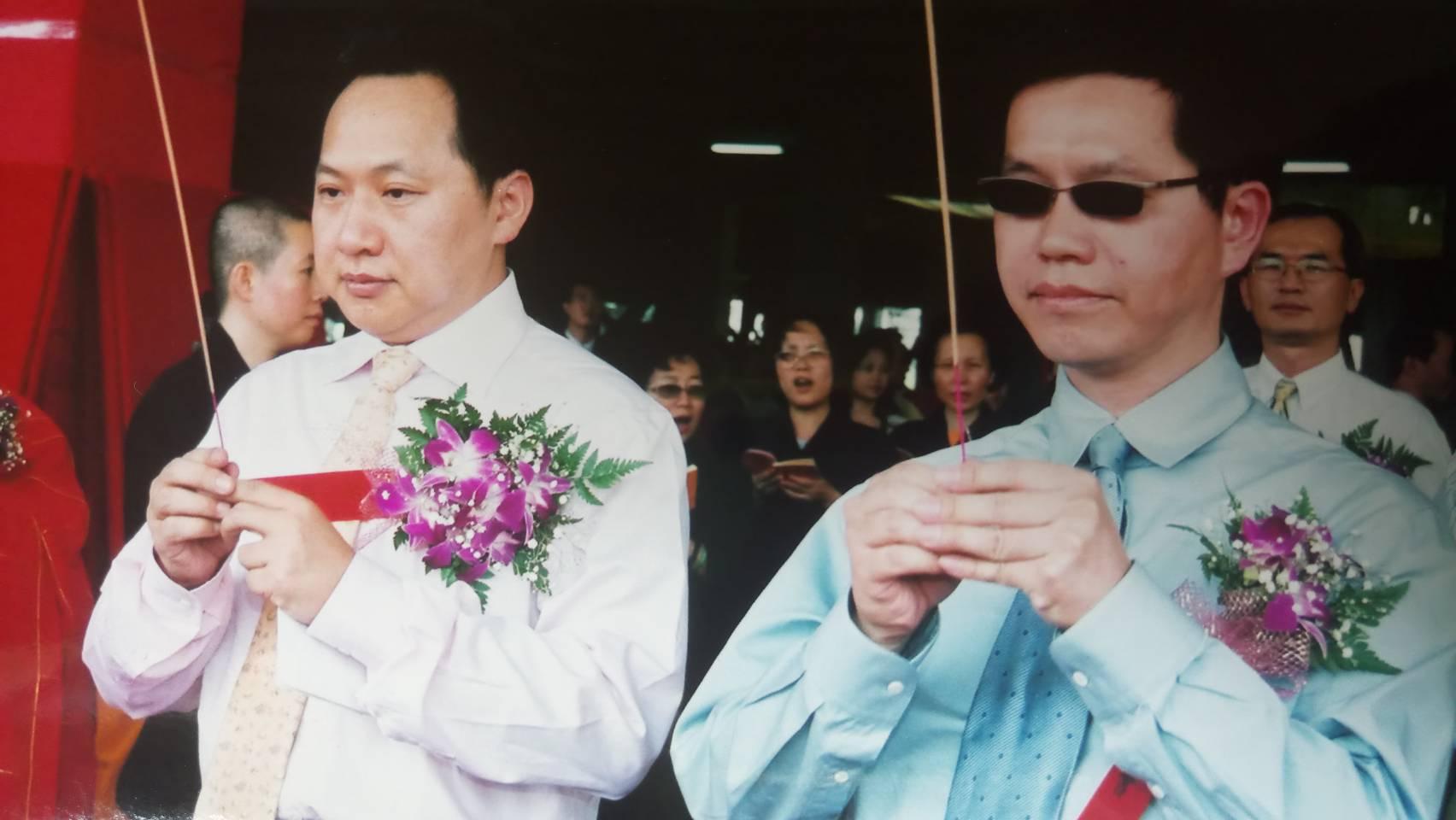 黃世杰（左）覺得陳已不想與他維繫婚姻關係，所以才訴請離婚。