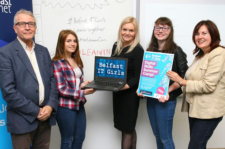 貝爾法斯特 IT 女孩營隊,旨在建立女孩信心。(翻攝自 belfastmet 官網)