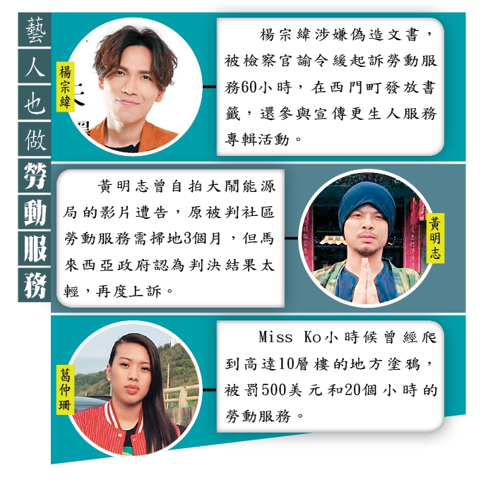 藝人也做勞動服務