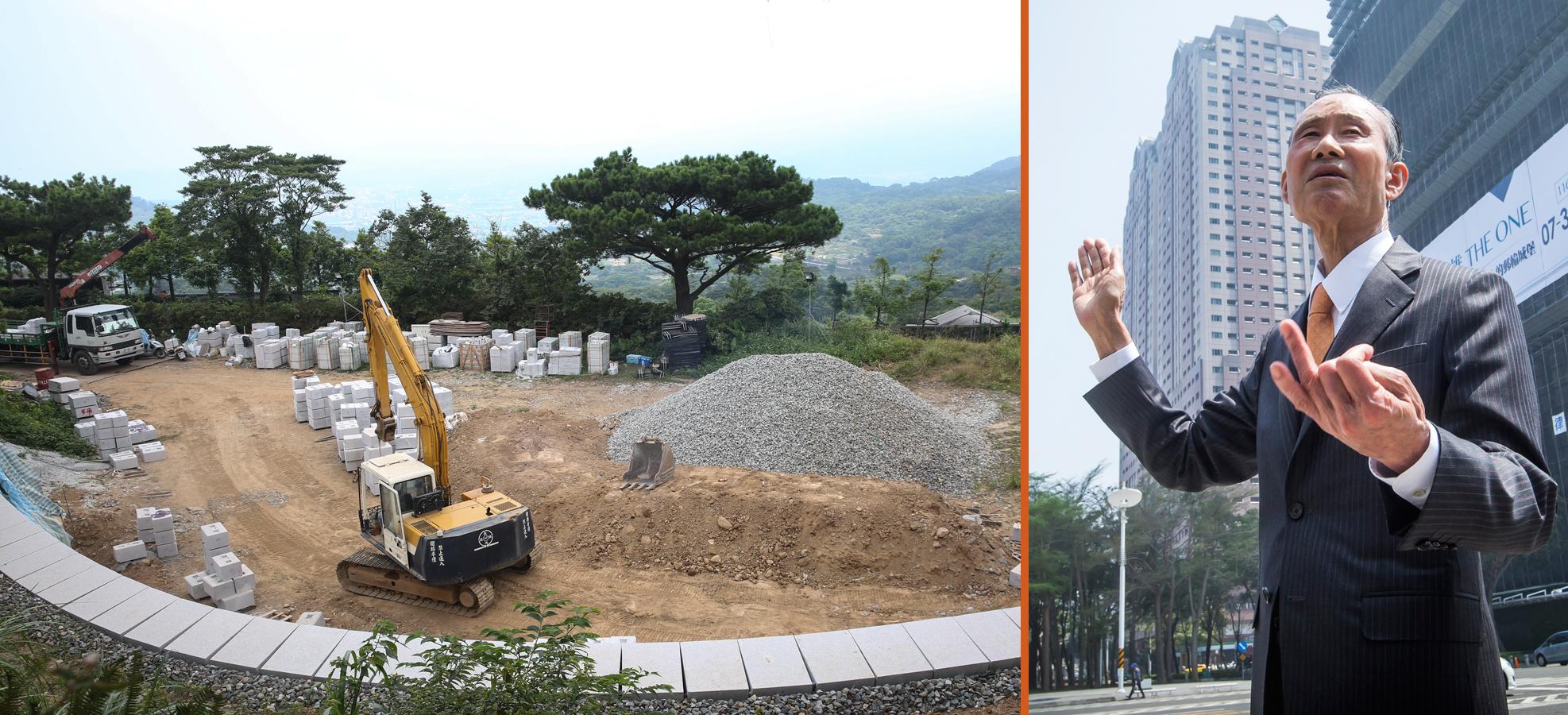 遠雄集團董事長趙藤雄近日衰事，近日他在金寶山上建壽墳造生基，要替自己的官非帶來一線生機。