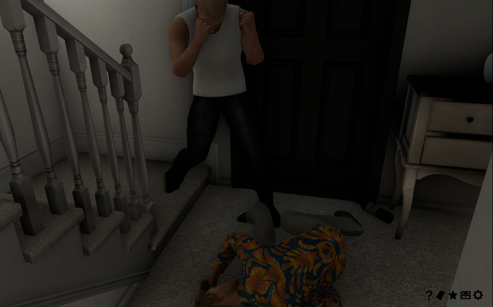 遊戲中也有鬥毆畫面,但似乎沒有人對此有異議。(圖/Steam)