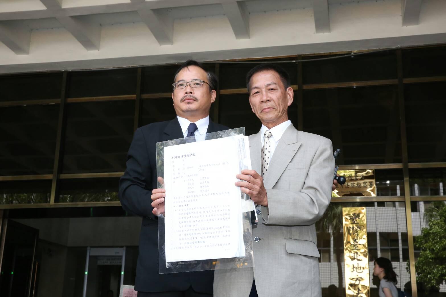 翁炳堯(右)透露,當年他說不認識郭台強,是為了幫郭台強脫罪。