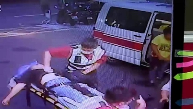 朱女遭槍擊，送到醫院時已經沒有生命跡象。（警方提供）