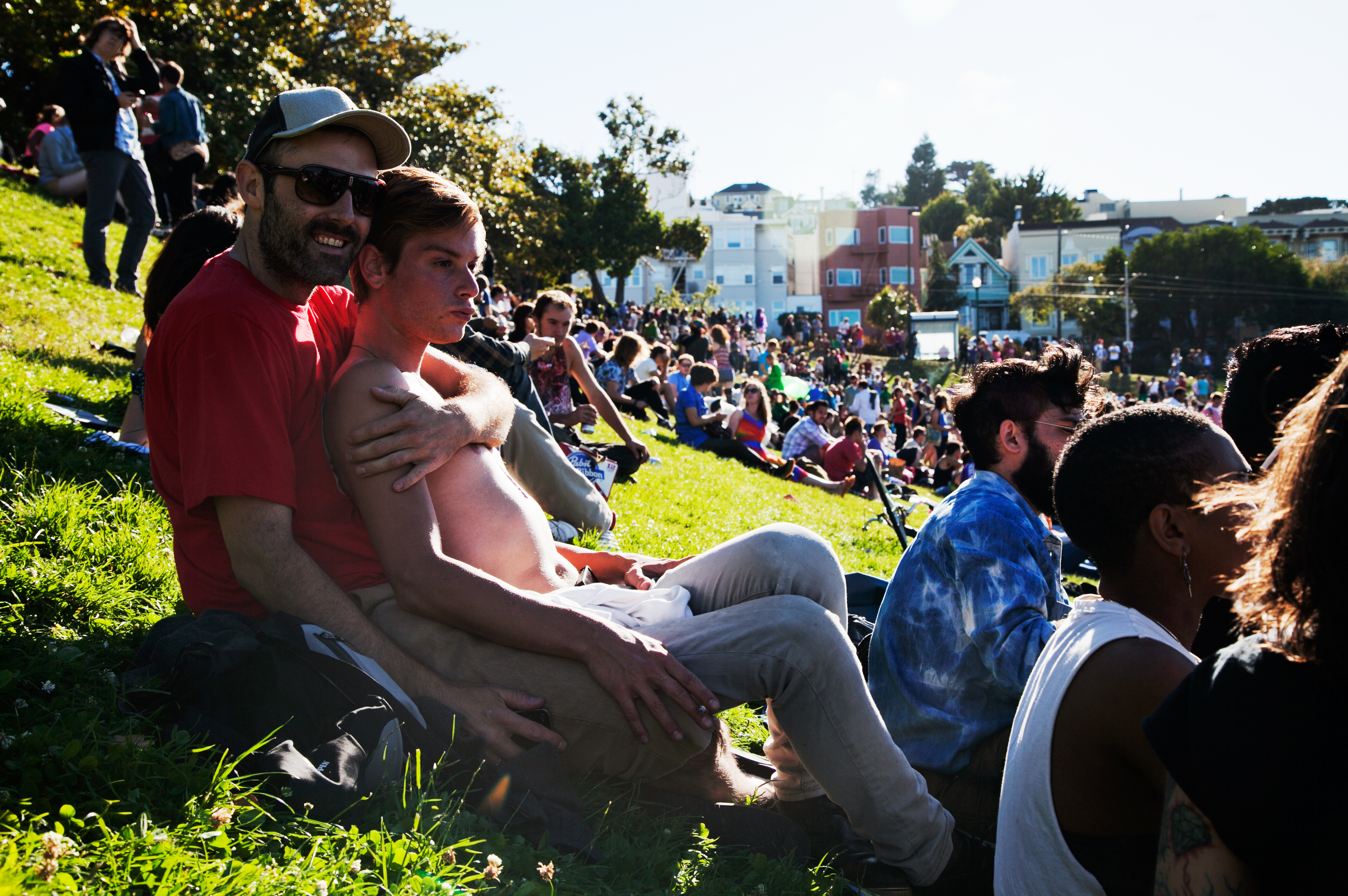 在Dolores Park。