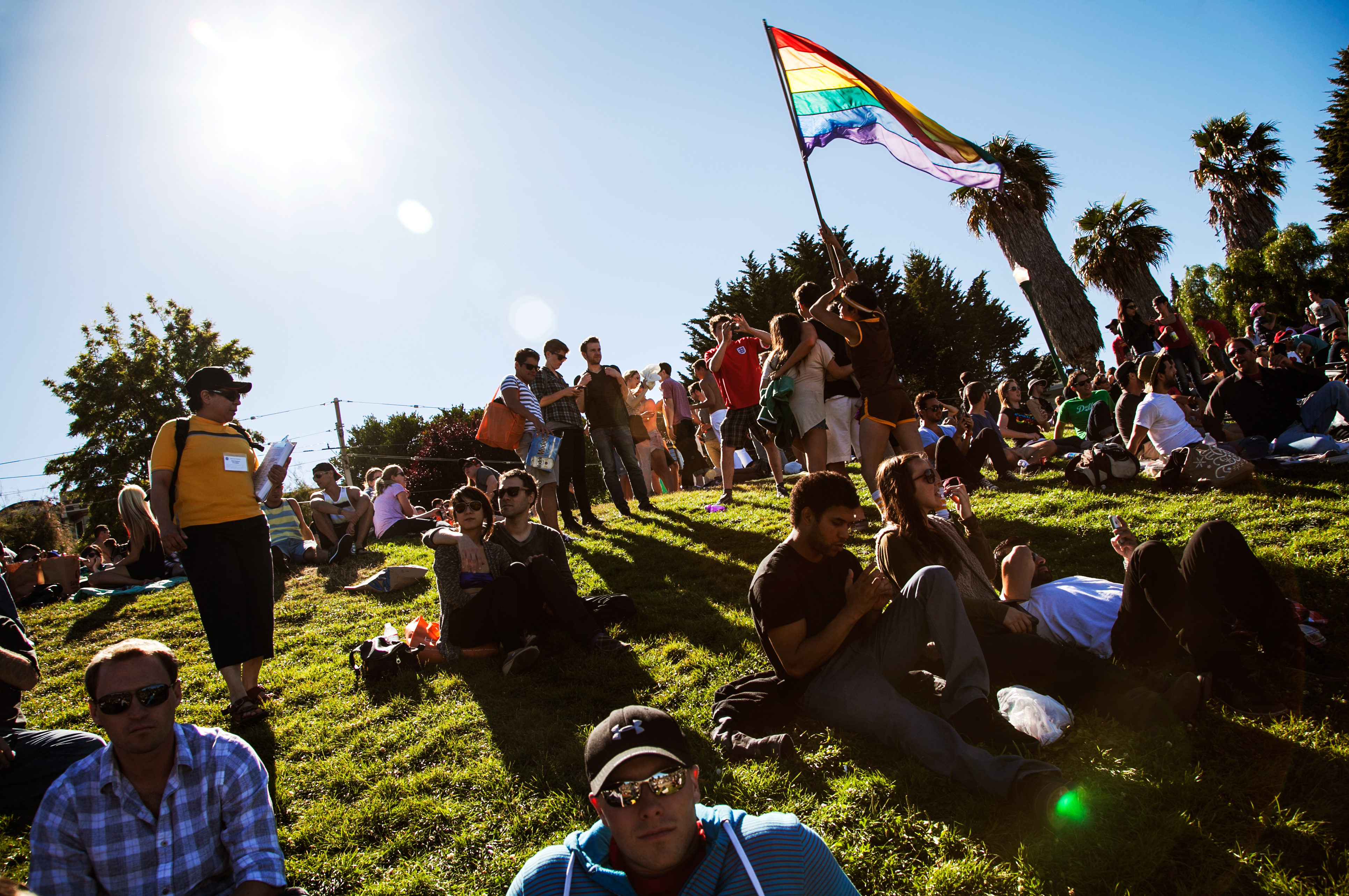 在Dolores Park。