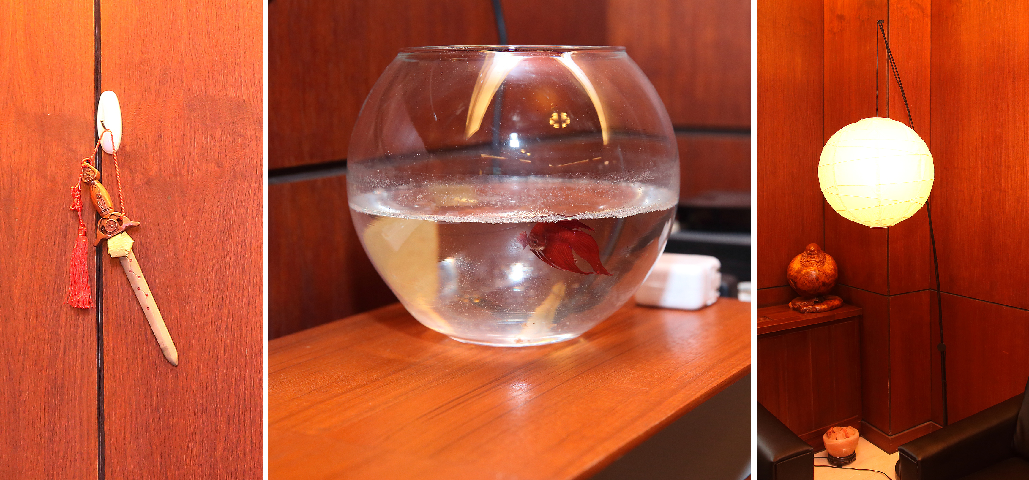 美式教育長大的張剛綸為求嘉泥順利轉型，連風水改運的建議也接納，辦公桌後方掛了一把木劍、養了一隻鬥魚，還有一盞不熄的燈。