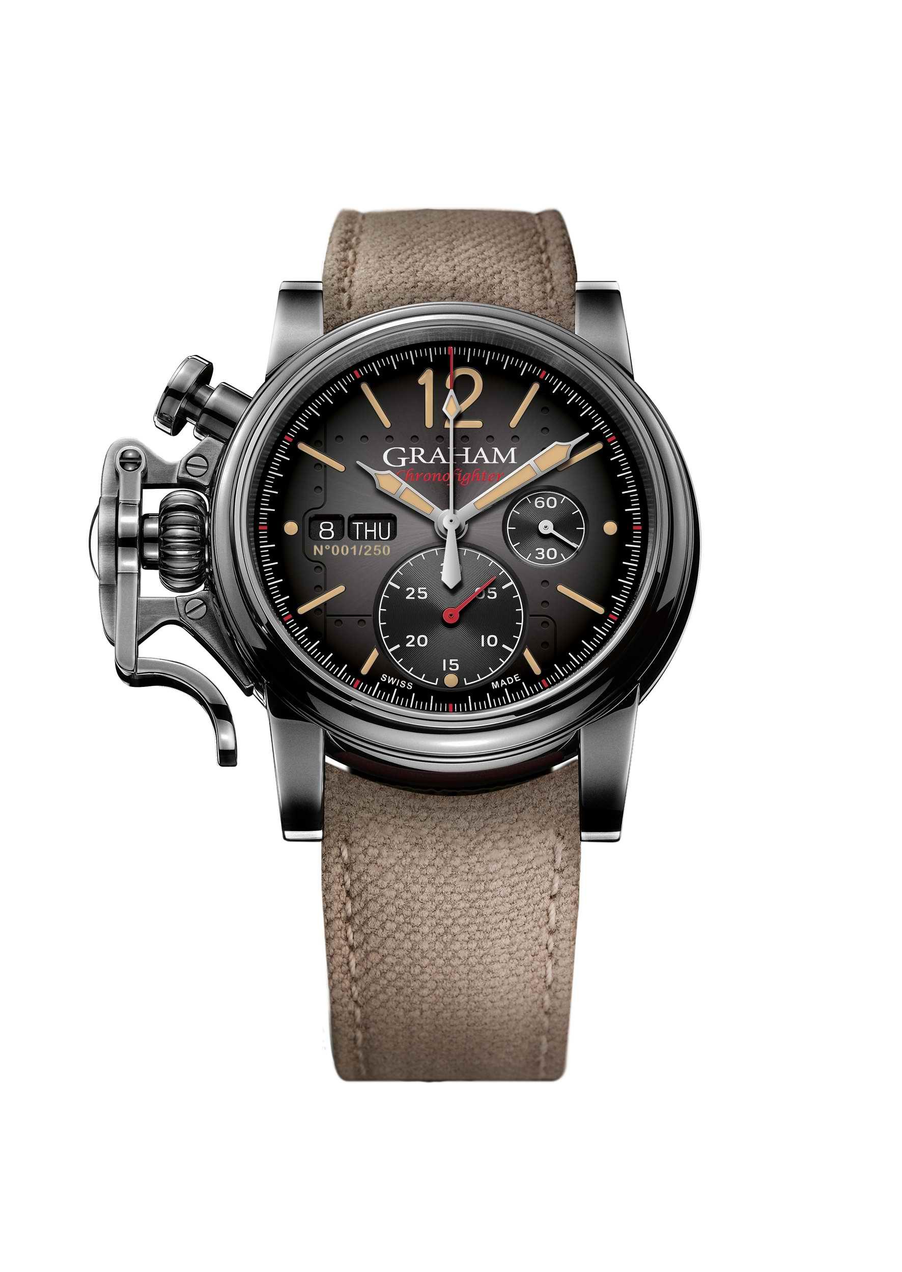 GRAHAM Chronofighter Vintage Aircraft Ltd，限量250只，定價NT$198,000。