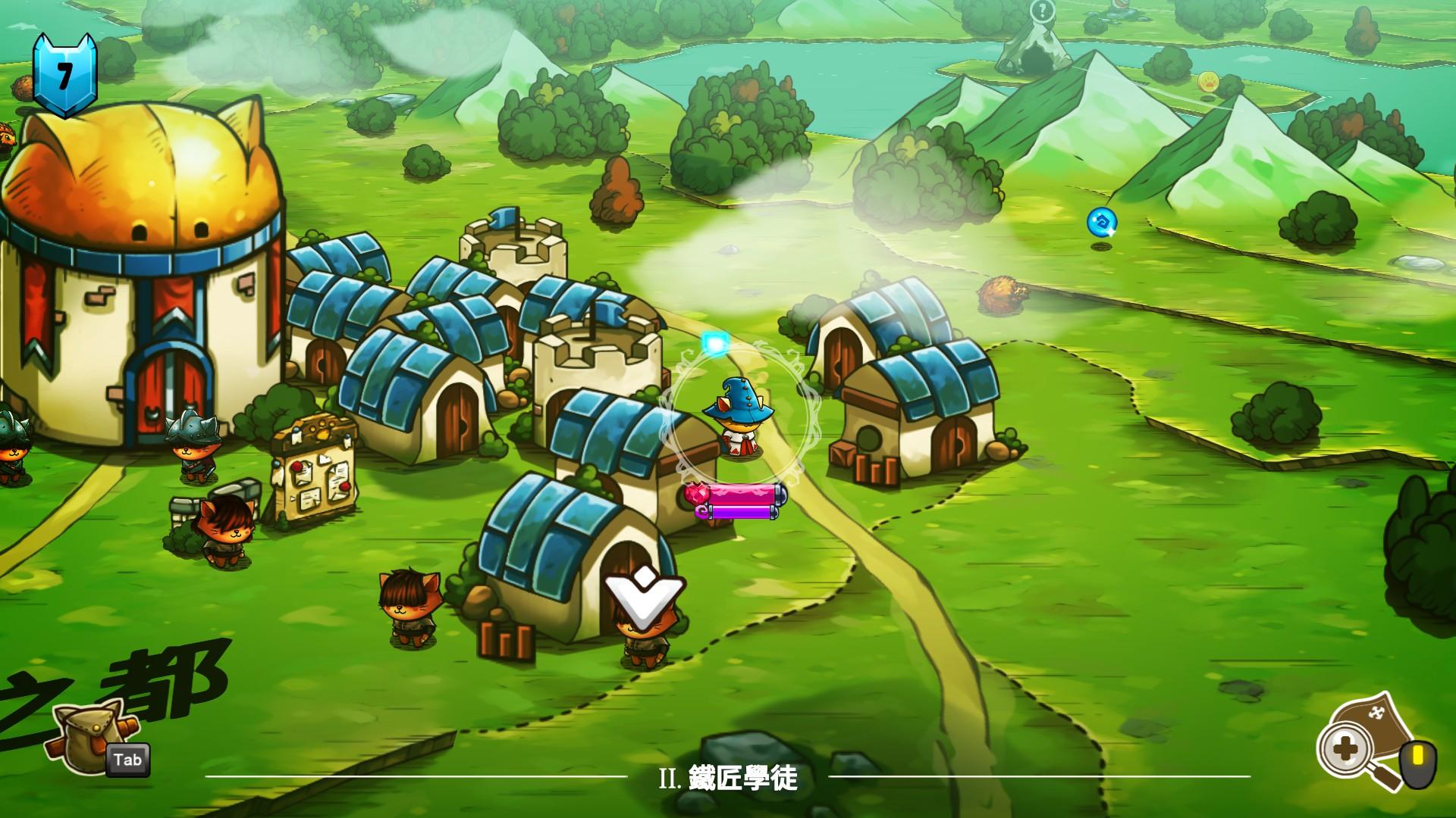 就連細節都藏有貓的元素（左上房子屋頂）