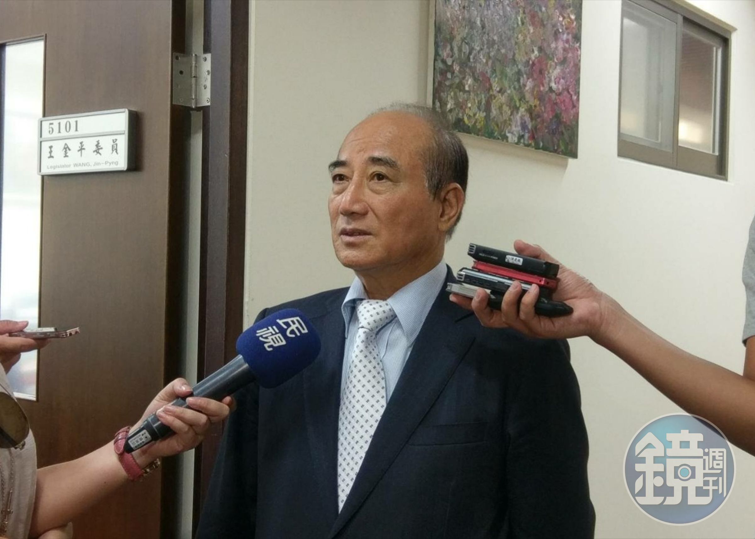 王金平今受訪時表示，「他知道我不會接受，當然不會跟我提起」。