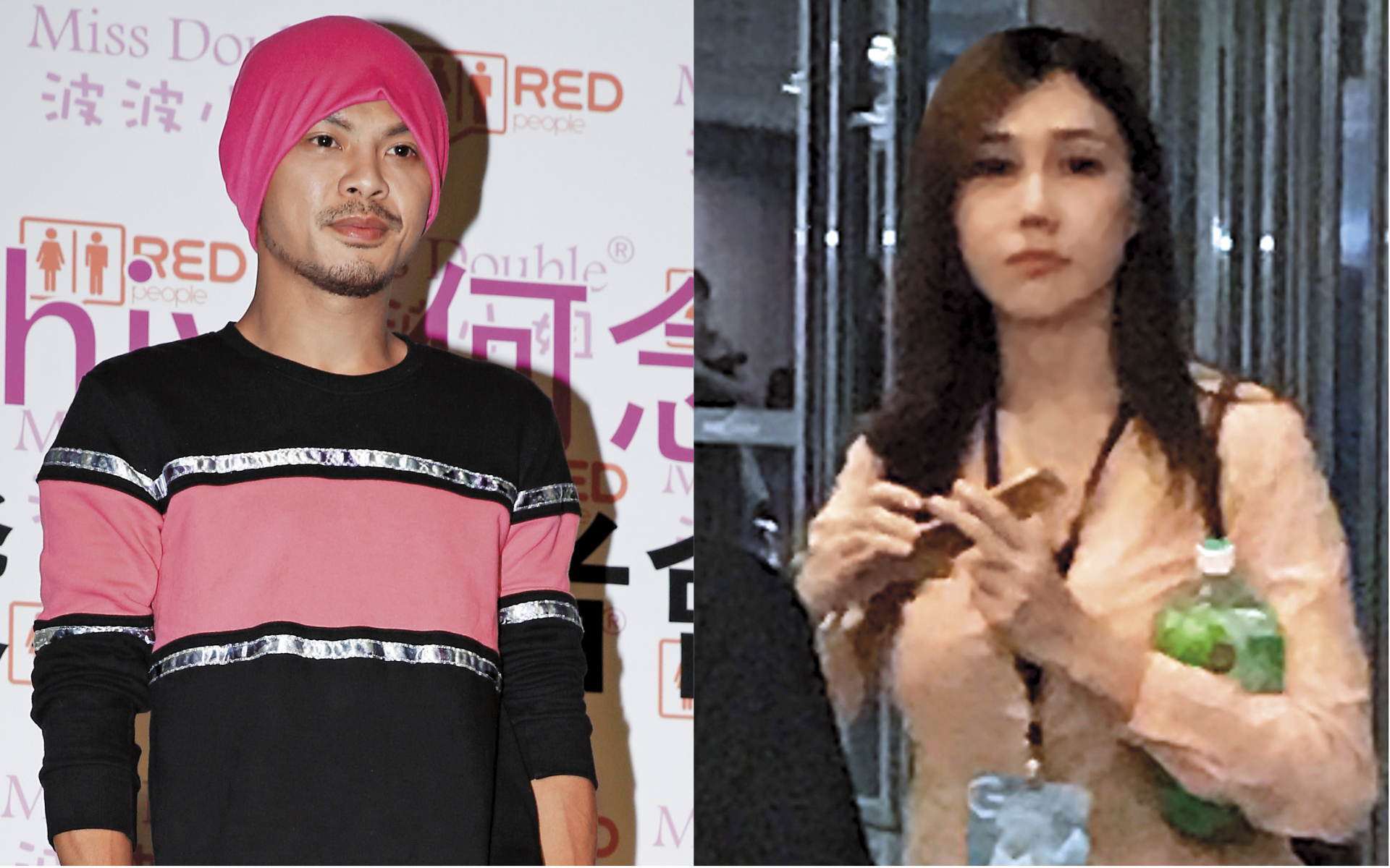 大馬爭議歌手黃明志(左),私下是個痴情男子漢,有個交往長達7年的大馬女友Sarah(右)。